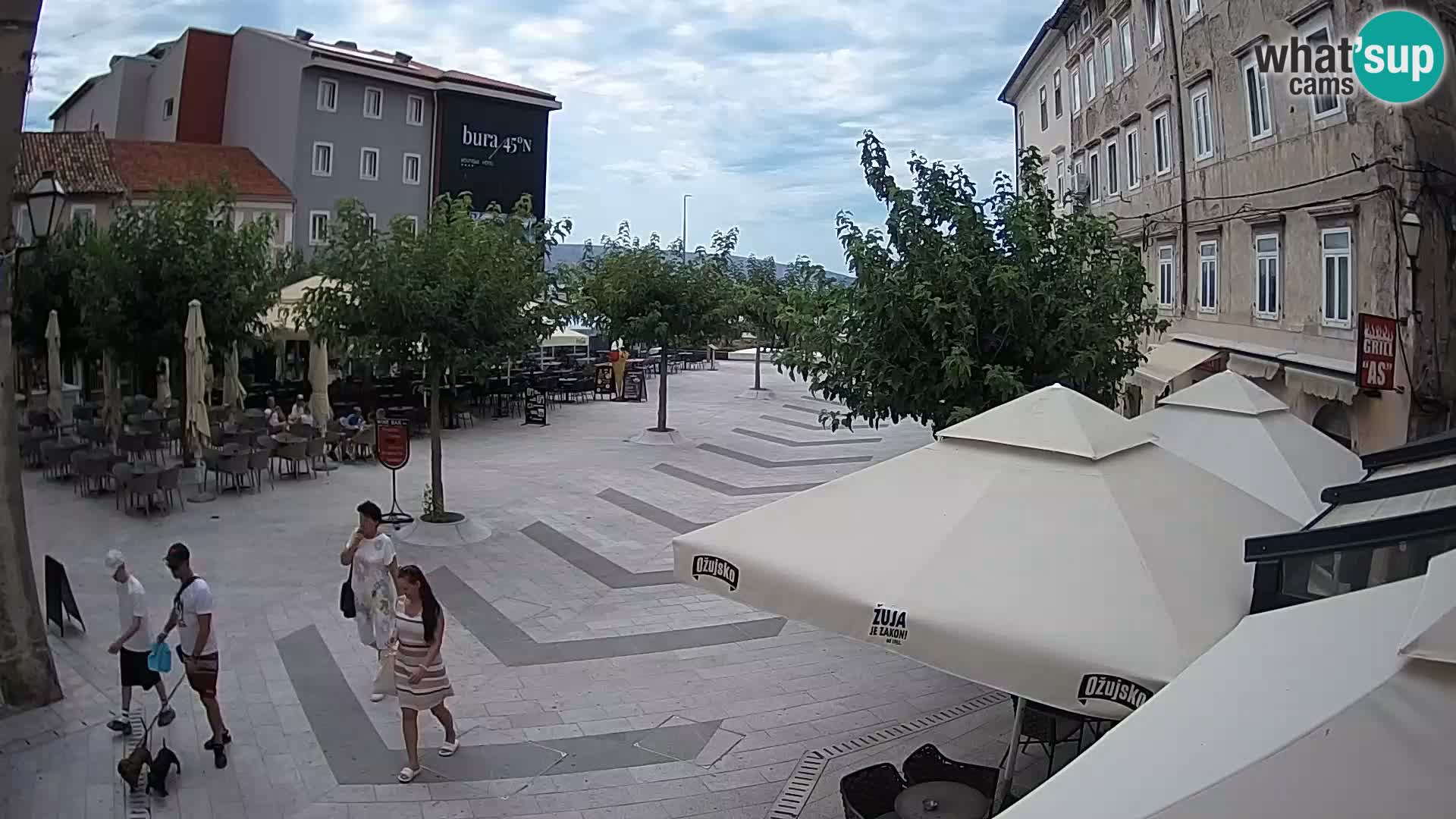 Center of Senj city – Pavlin square – Live Cam Dalmatia