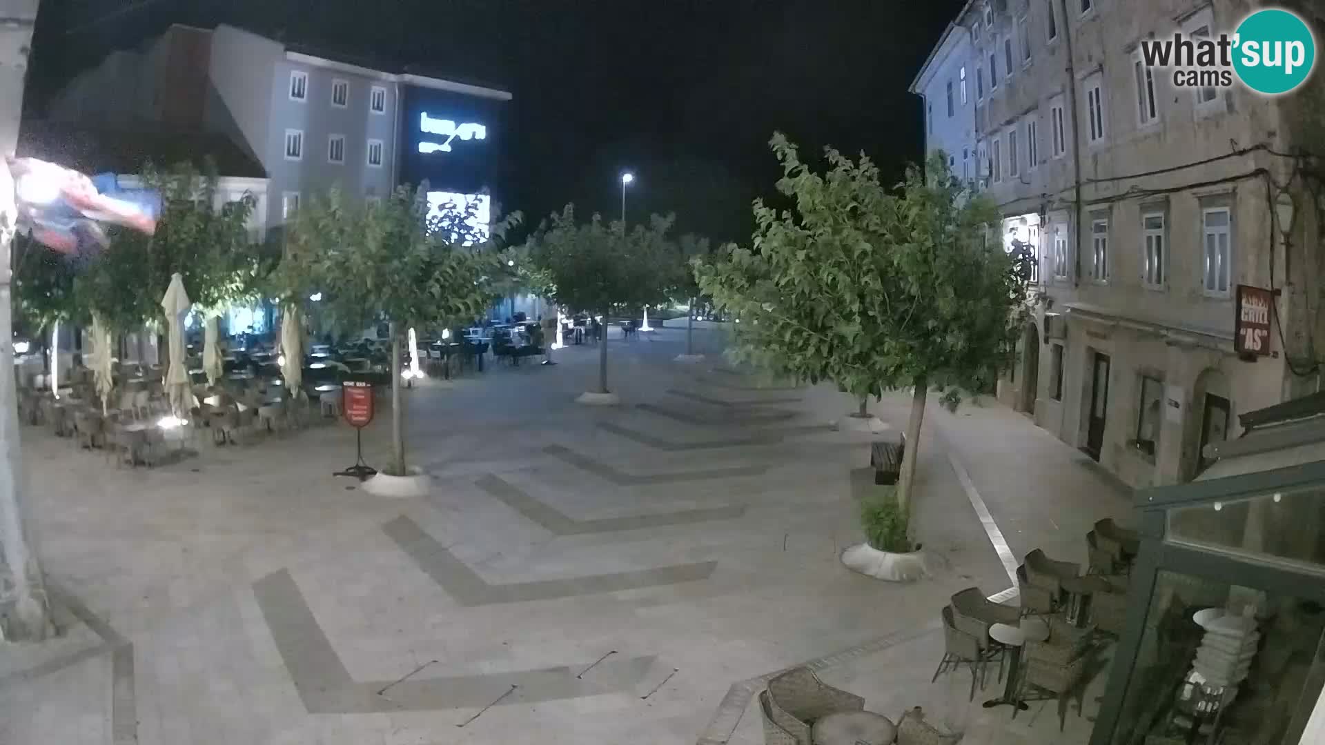 Center of Senj city – Pavlin square – Live Cam Dalmatia