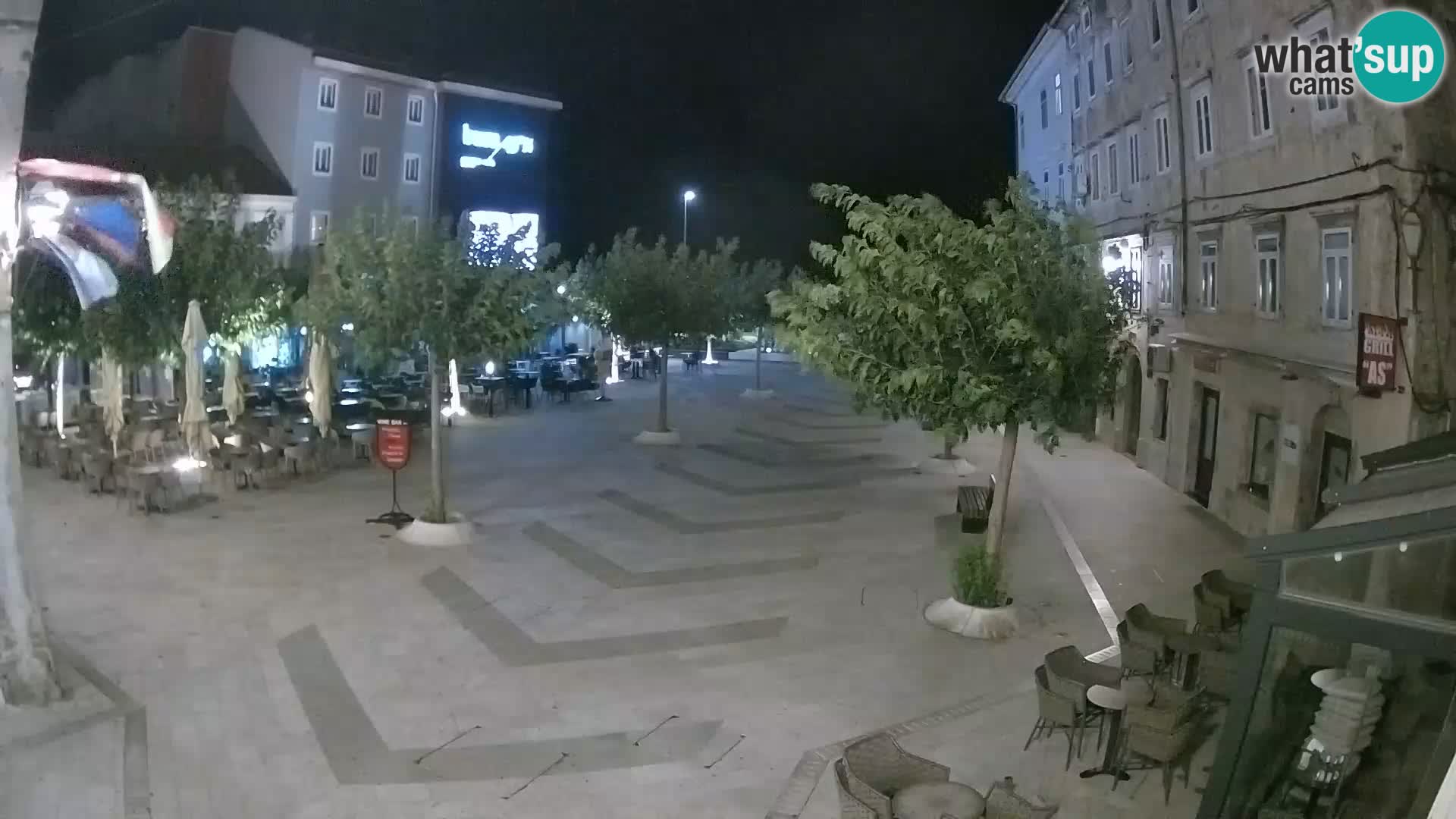 Center of Senj city – Pavlin square – Live Cam Dalmatia