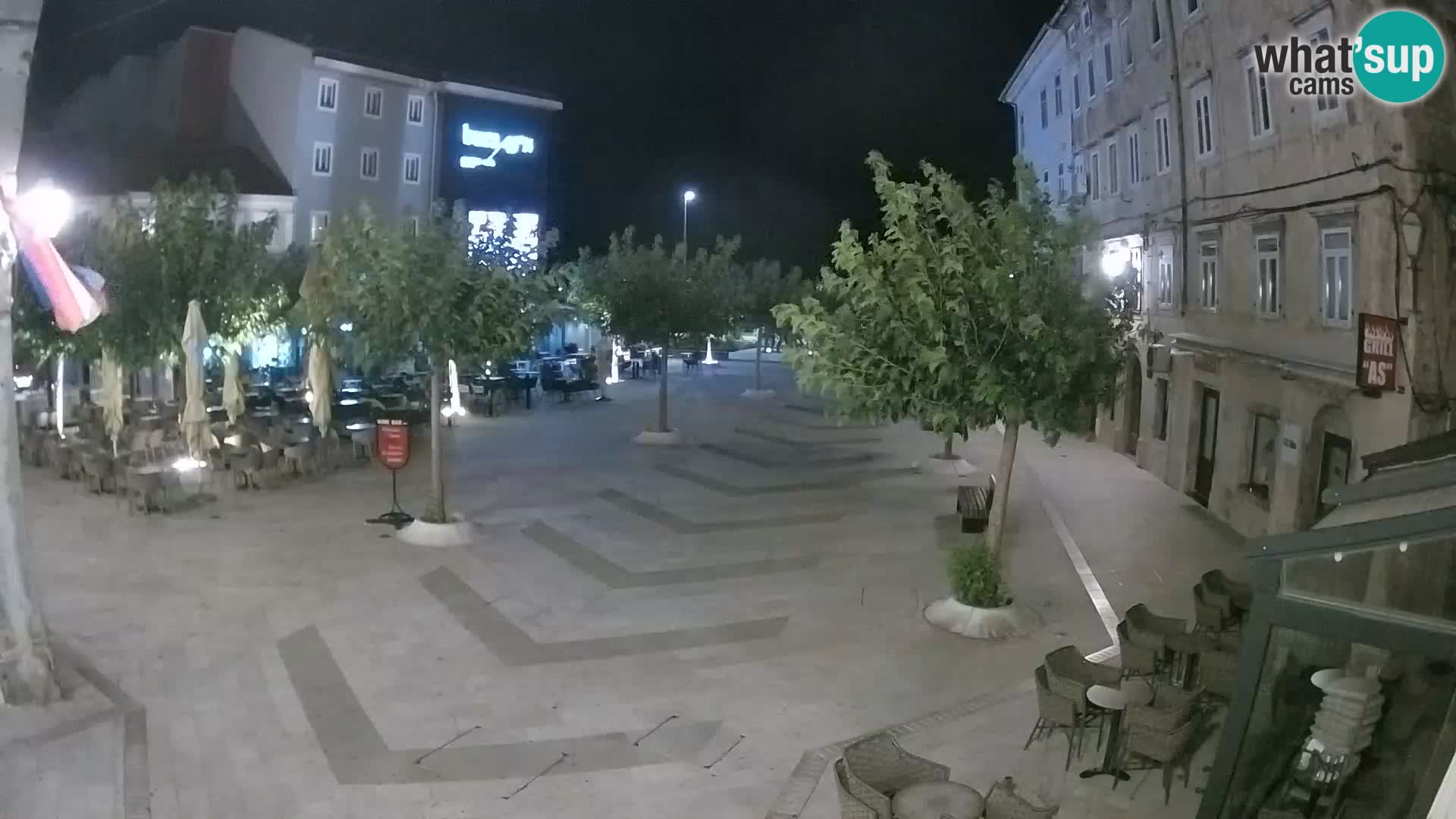 Center of Senj city – Pavlin square – Live Cam Dalmatia