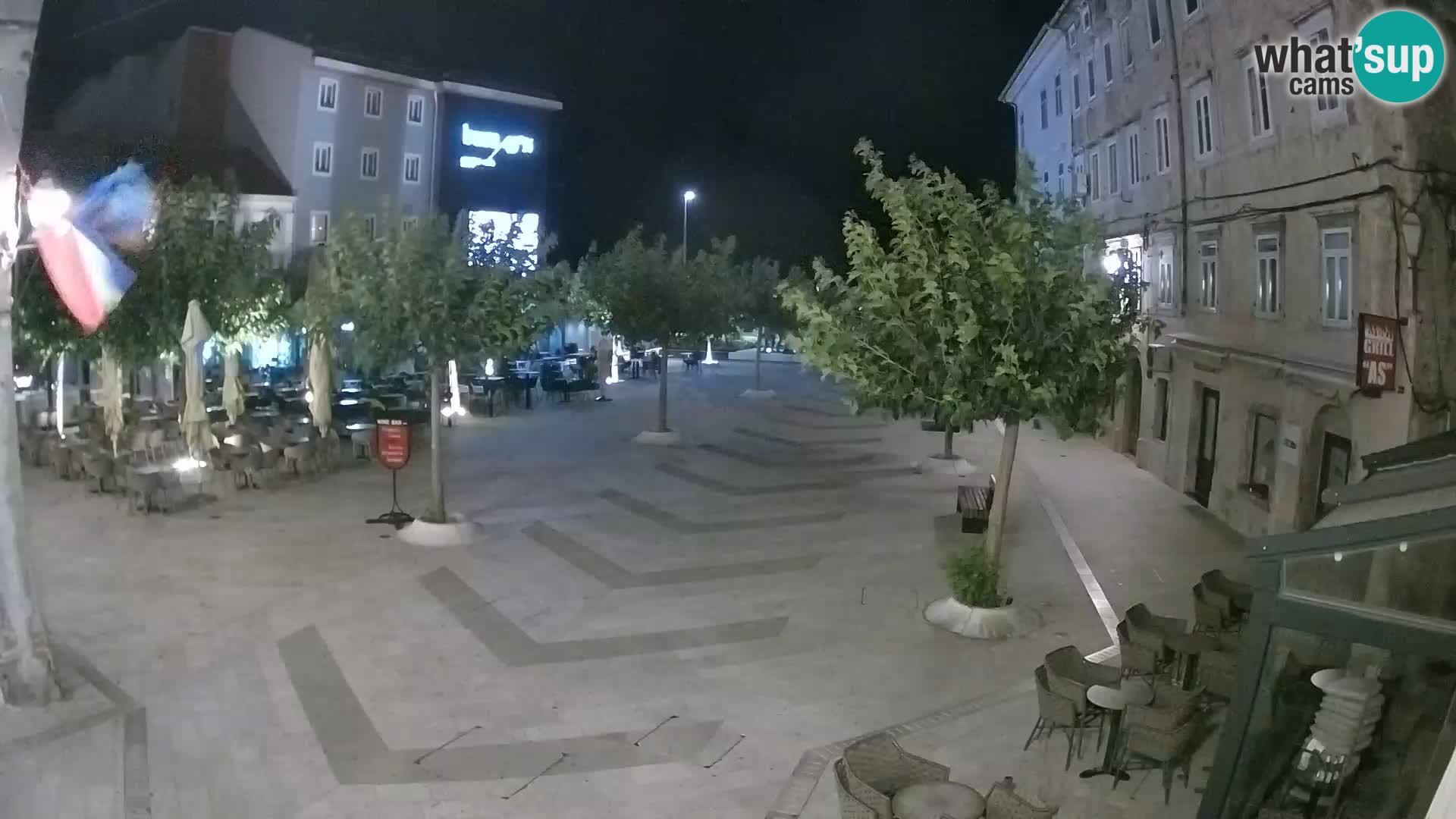 Center of Senj city – Pavlin square – Live Cam Dalmatia