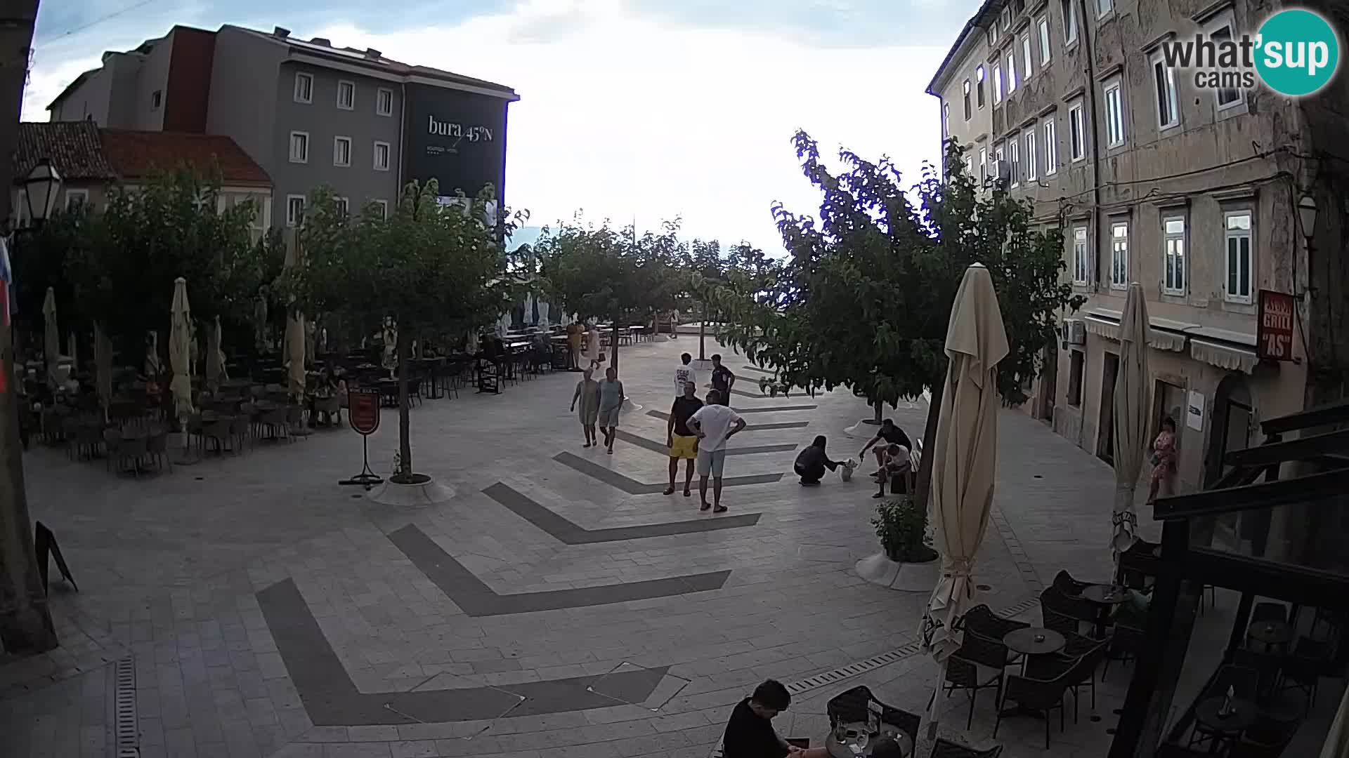 Center of Senj city – Pavlin square – Live Cam Dalmatia