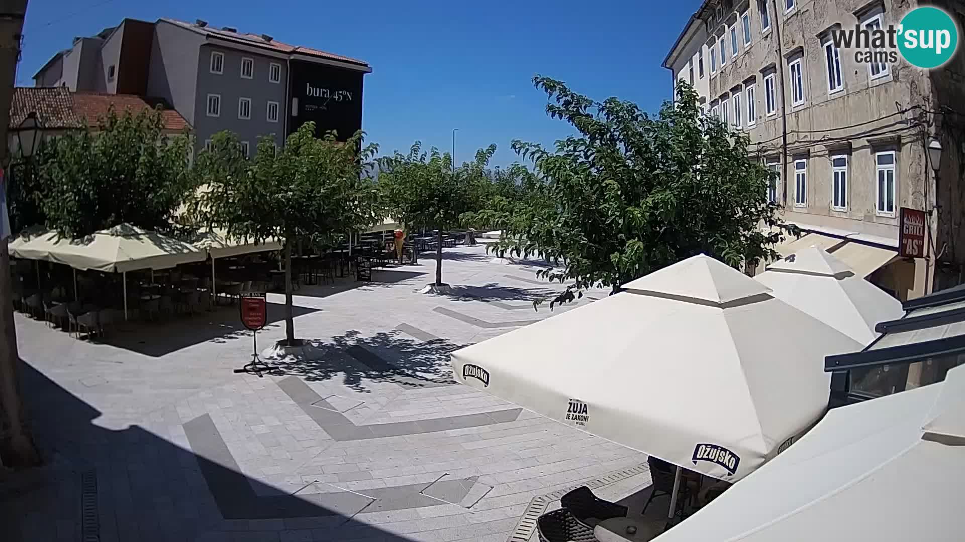 Centre de la ville de Senj – Place Pavlin – Live Cam Dalmatie