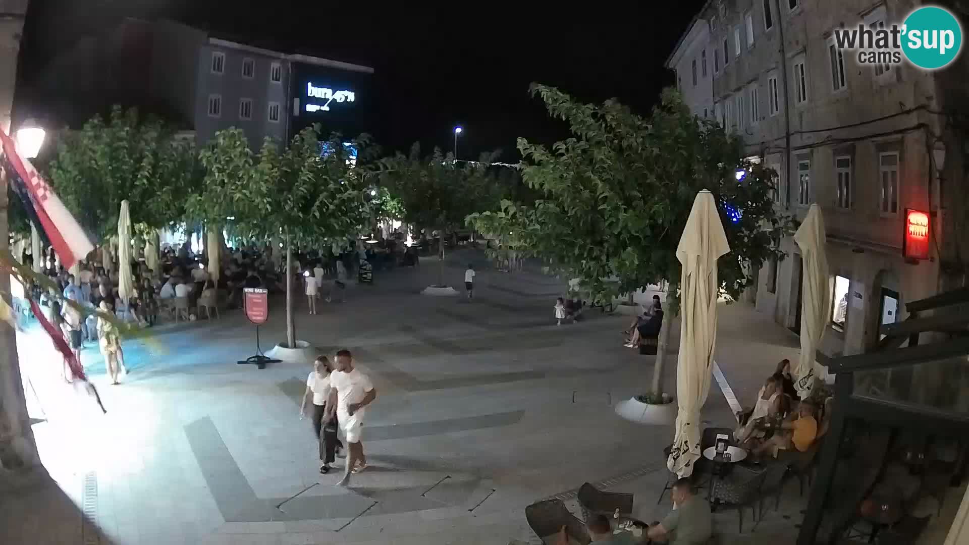 Center mesta Senj – Pavlinski trg – spletne kamere Dalmacija