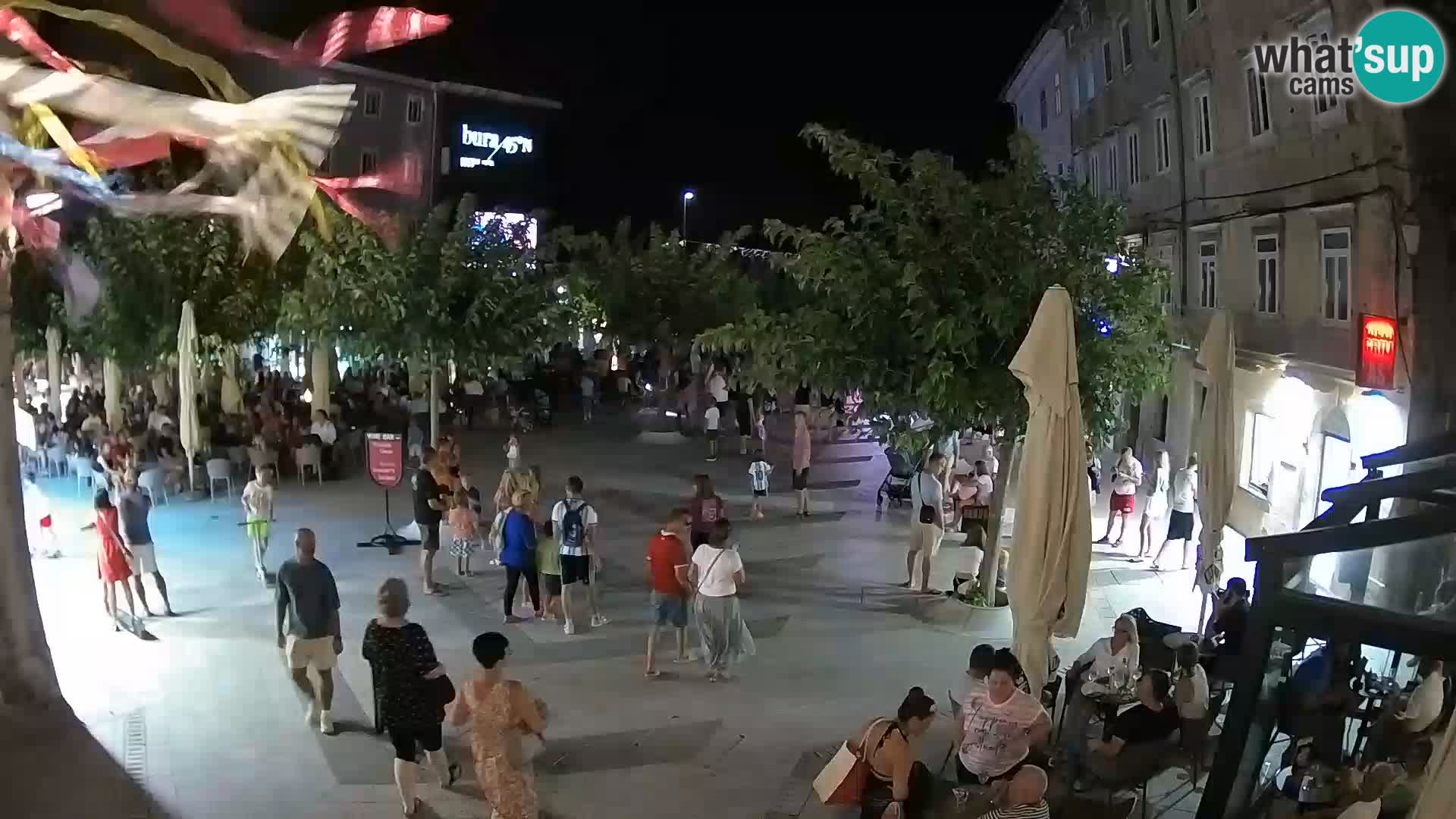 Center of Senj city – Pavlin square – Live Cam Dalmatia
