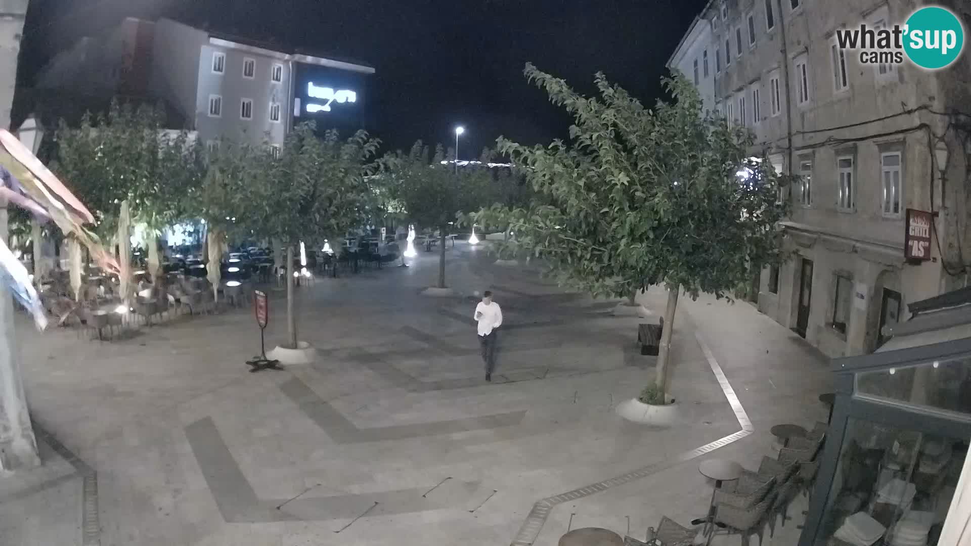 Centro de la ciudad de Senj – plaza Pavlin – Live Cam Dalmacia