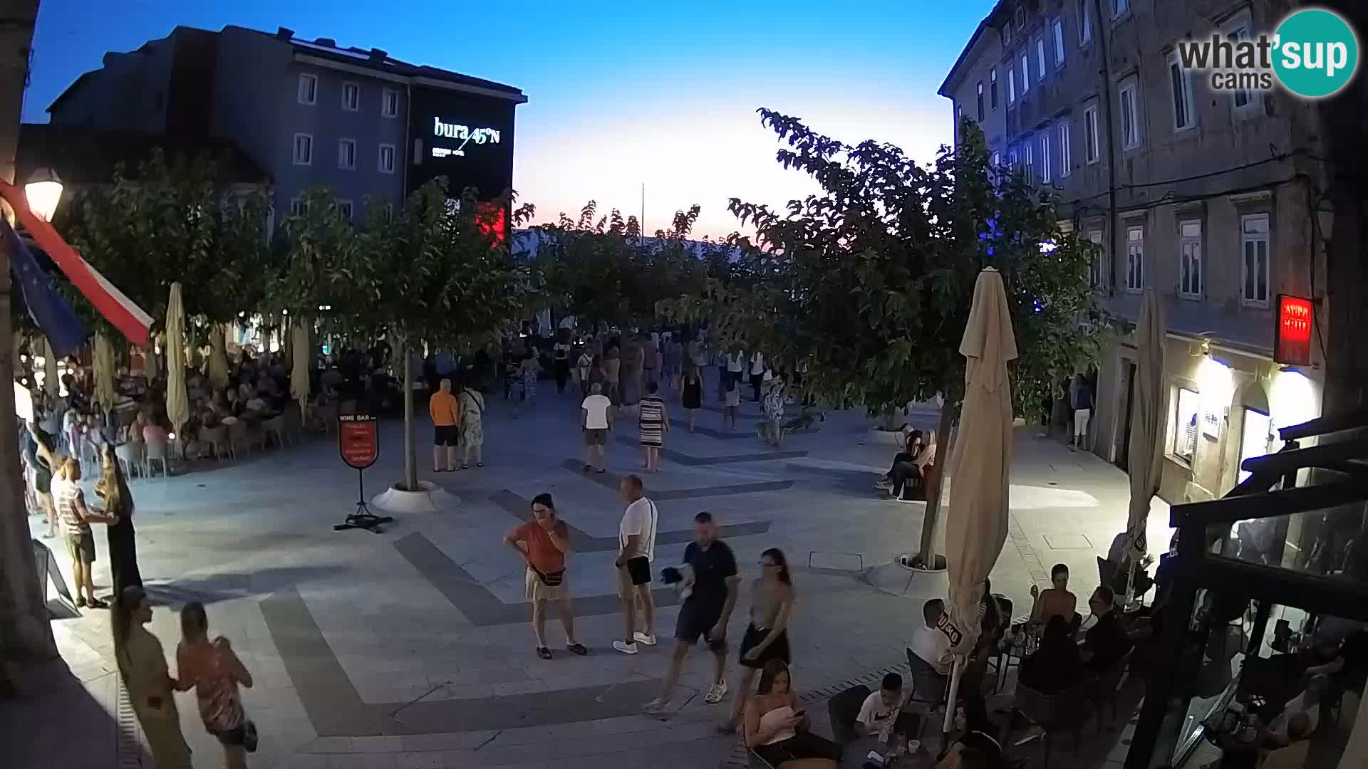 Centre de la ville de Senj – Place Pavlin – Live Cam Dalmatie