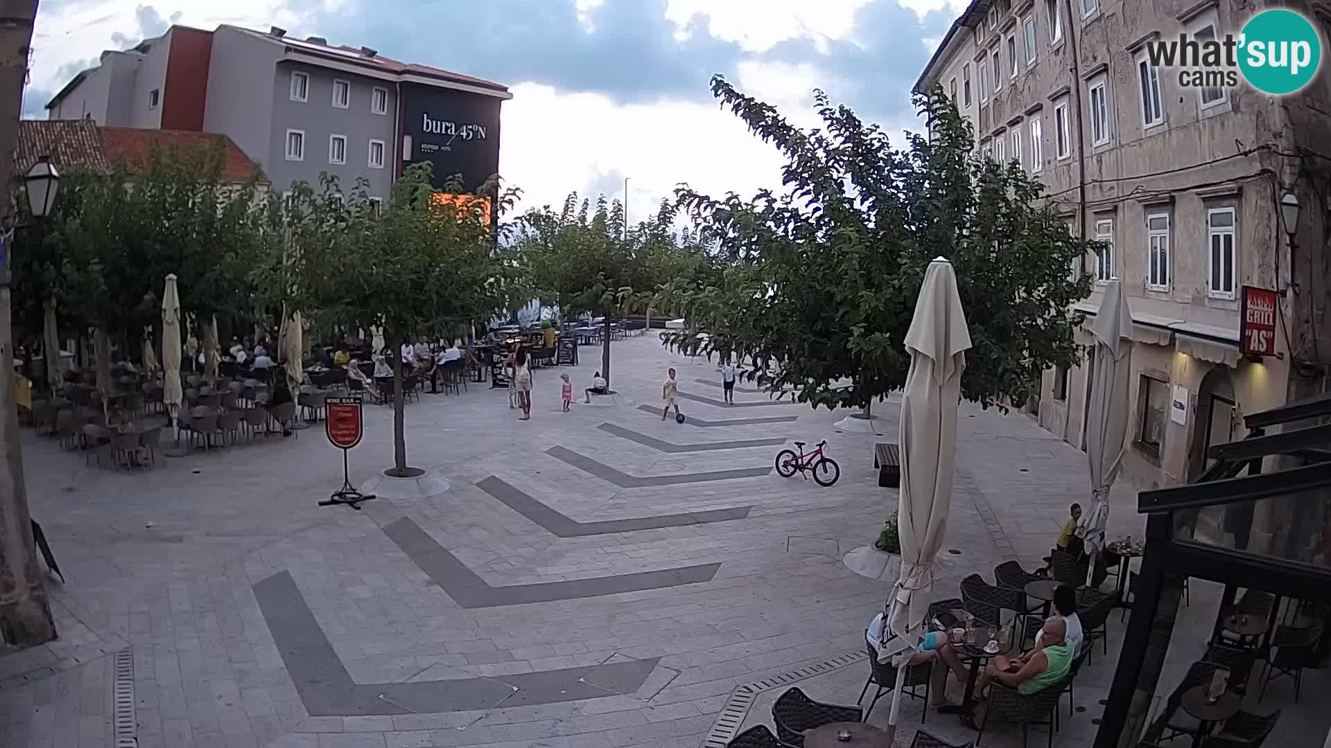 Centro della città di Senj – Piazza Pavlin – Live Cam Dalmazia