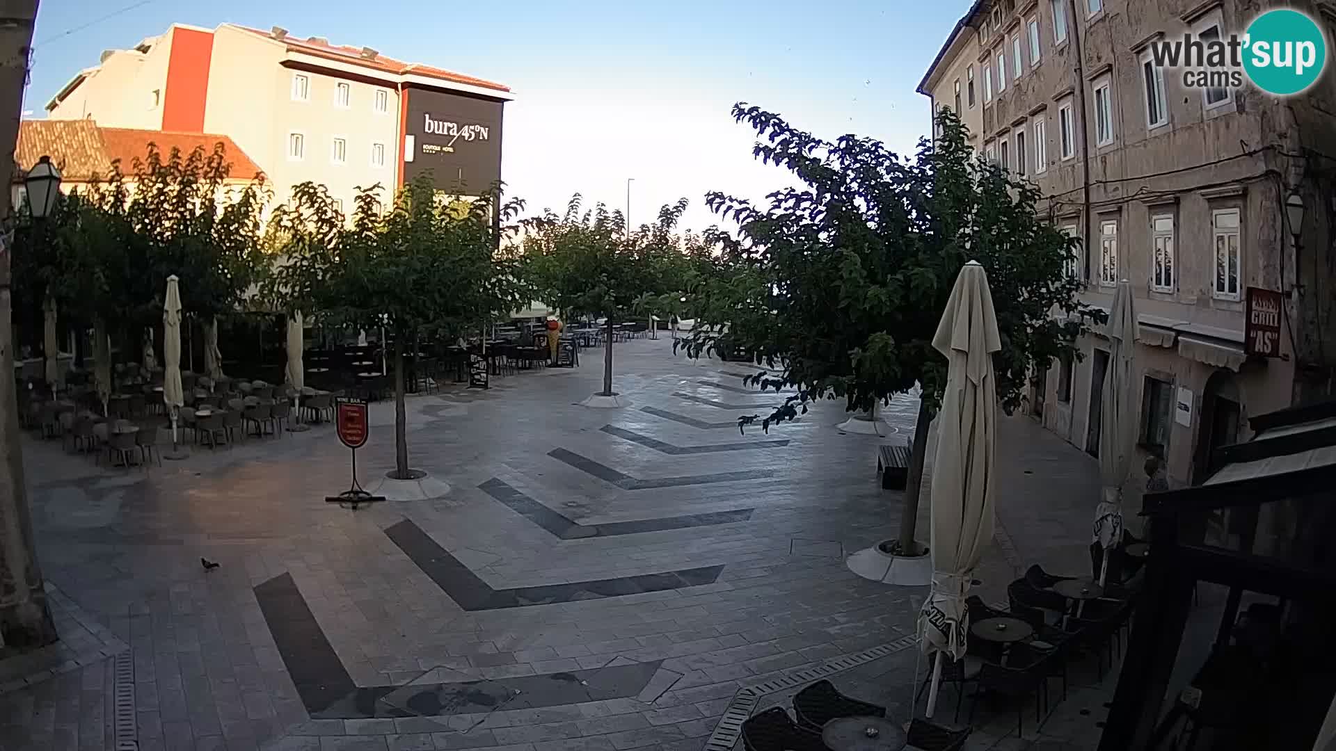 Centro della città di Senj – Piazza Pavlin – Live Cam Dalmazia