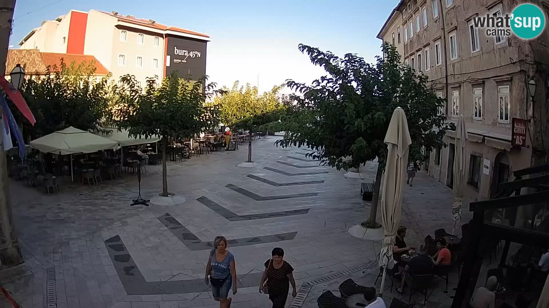 Center of Senj city – Pavlin square – Live Cam Dalmatia