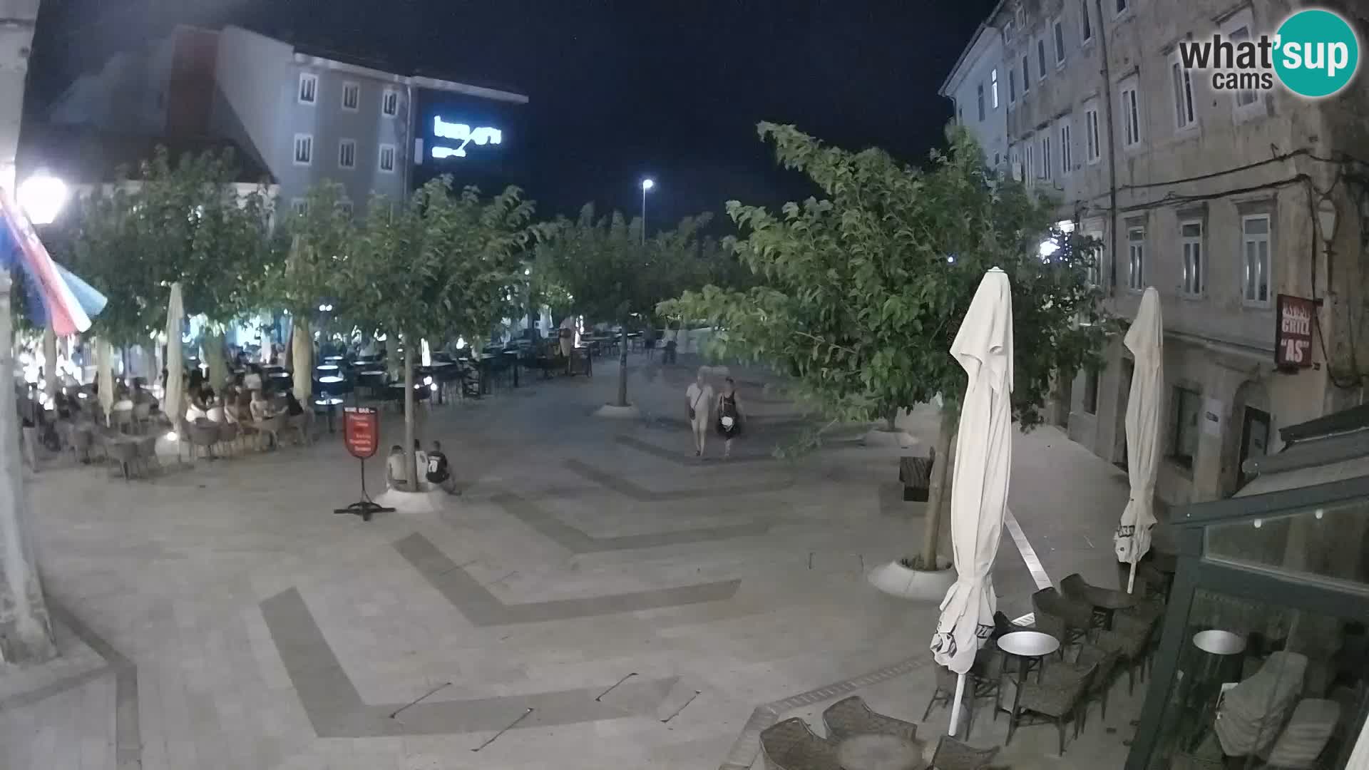 Centro de la ciudad de Senj – plaza Pavlin – Live Cam Dalmacia