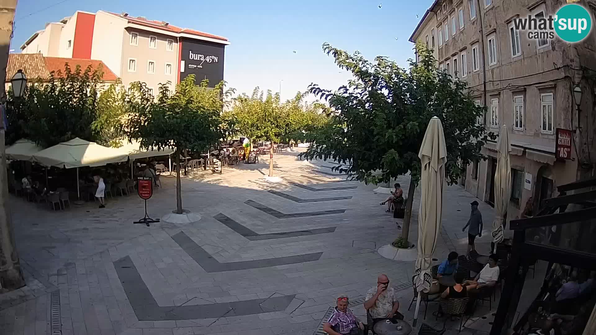 Center of Senj city – Pavlin square – Live Cam Dalmatia