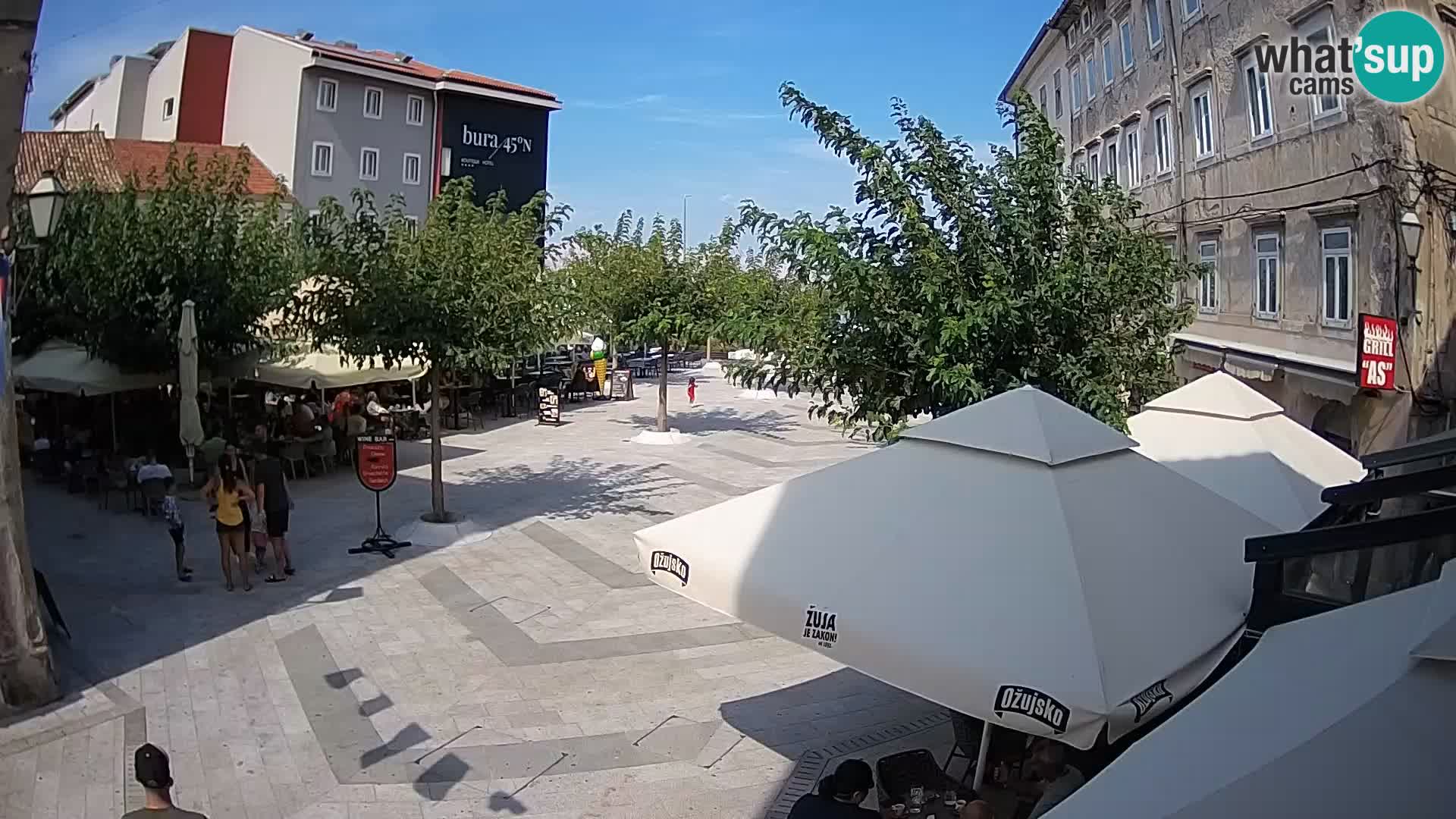 Centro della città di Senj – Piazza Pavlin – Live Cam Dalmazia