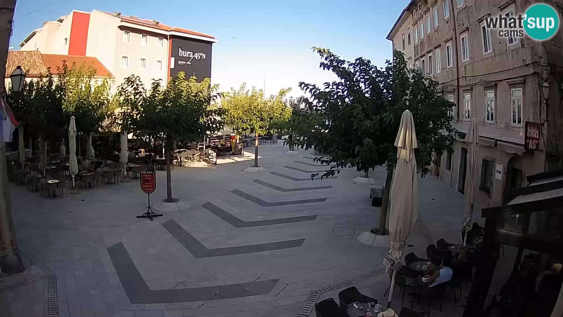 Center of Senj city – Pavlin square – Live Cam Dalmatia