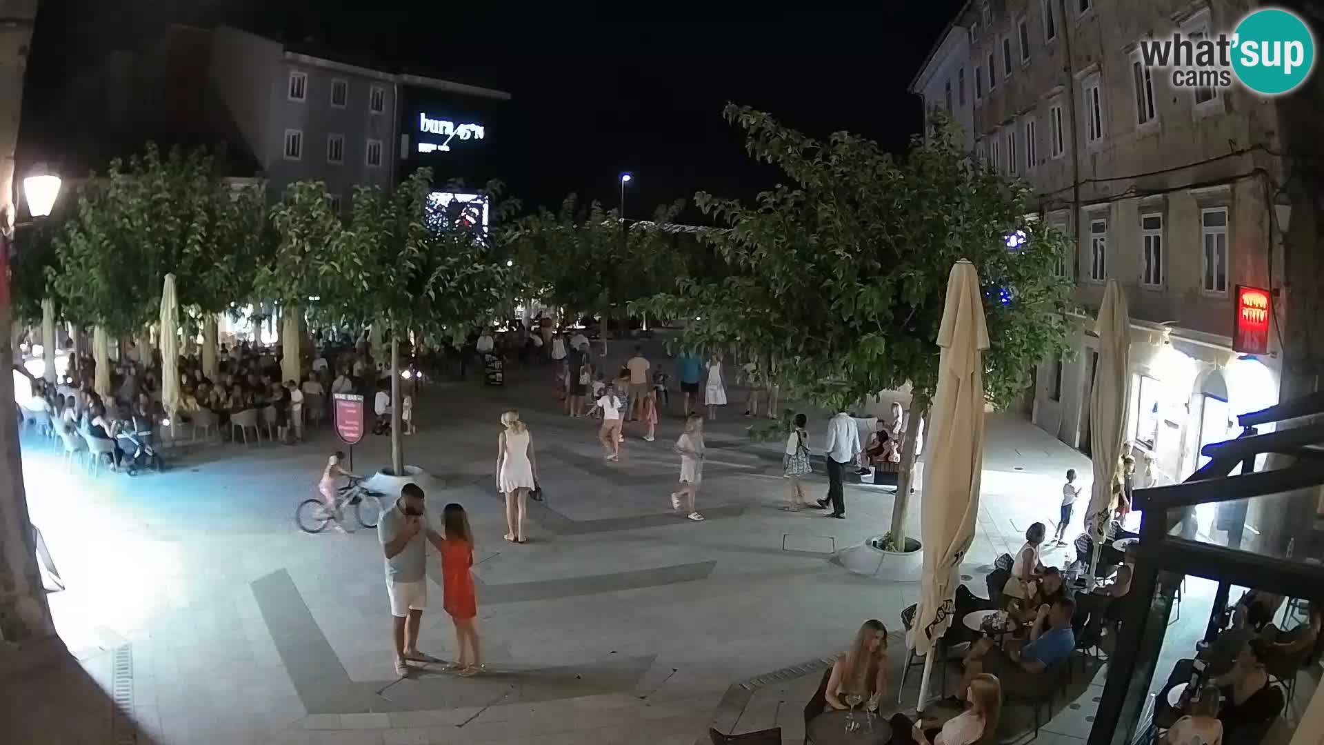 Center mesta Senj – Pavlinski trg – spletne kamere Dalmacija