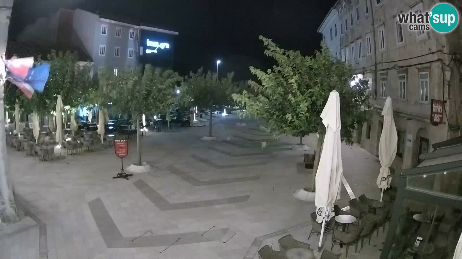 Center mesta Senj – Pavlinski trg – spletne kamere Dalmacija