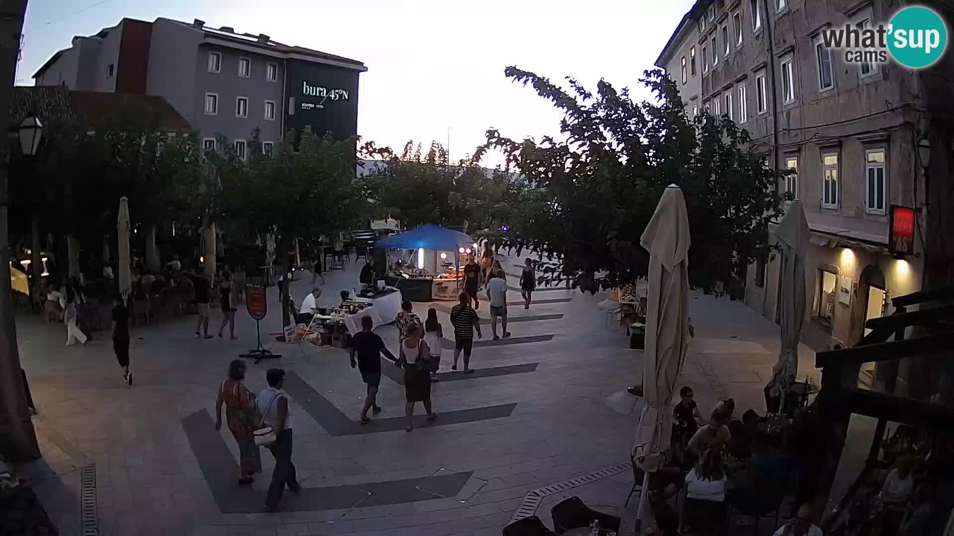 Center of Senj city – Pavlin square – Live Cam Dalmatia