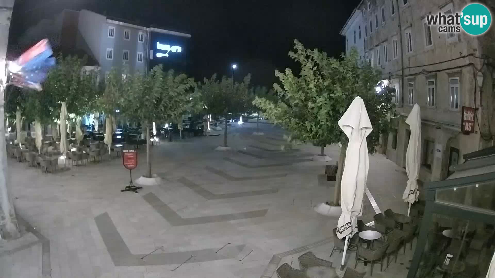 Center of Senj city – Pavlin square – Live Cam Dalmatia