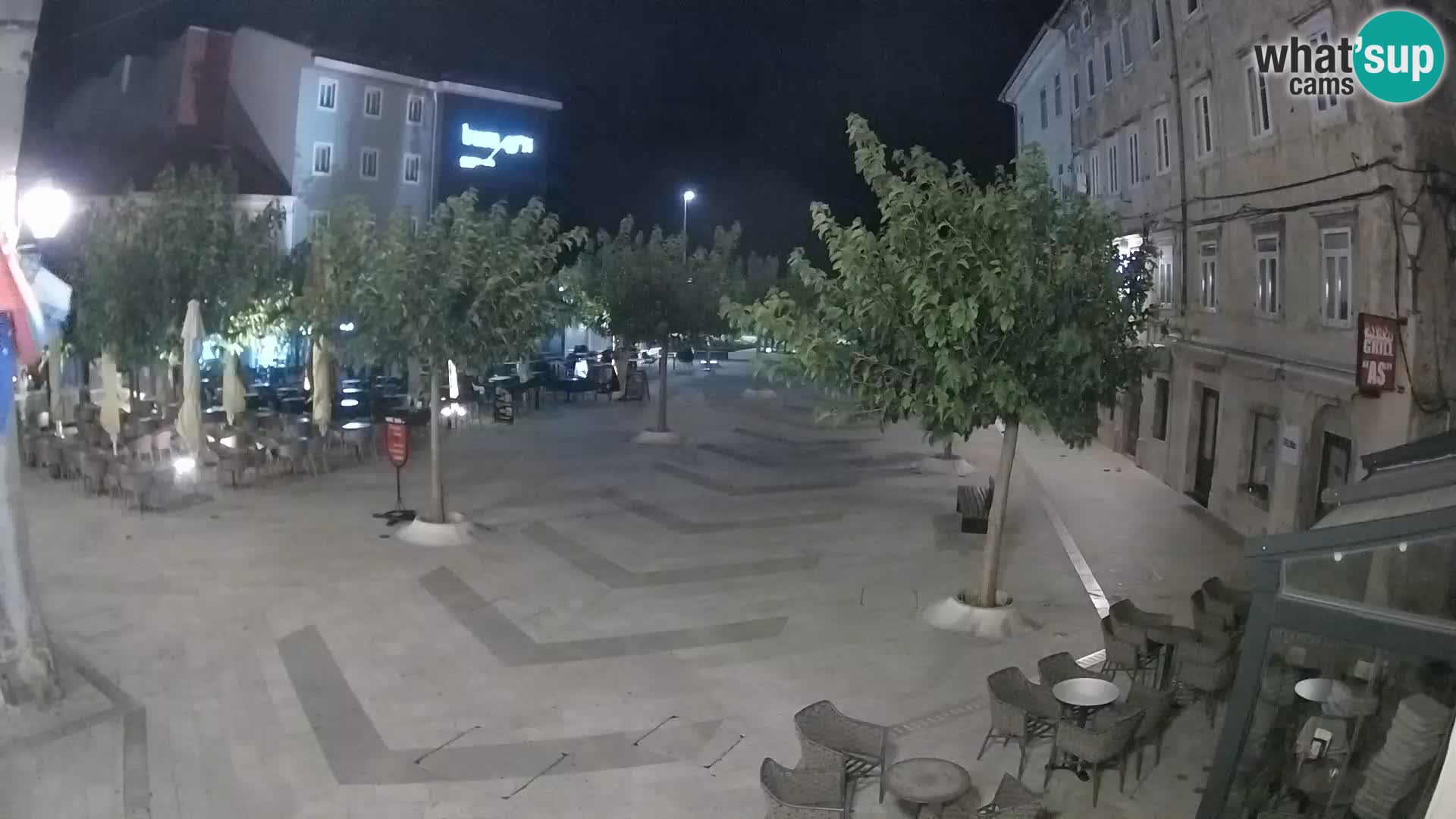 Center of Senj city – Pavlin square – Live Cam Dalmatia