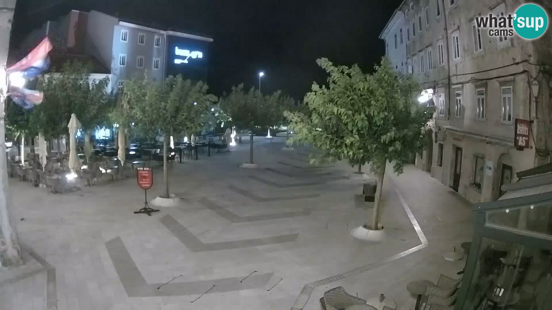 Center of Senj city – Pavlin square – Live Cam Dalmatia