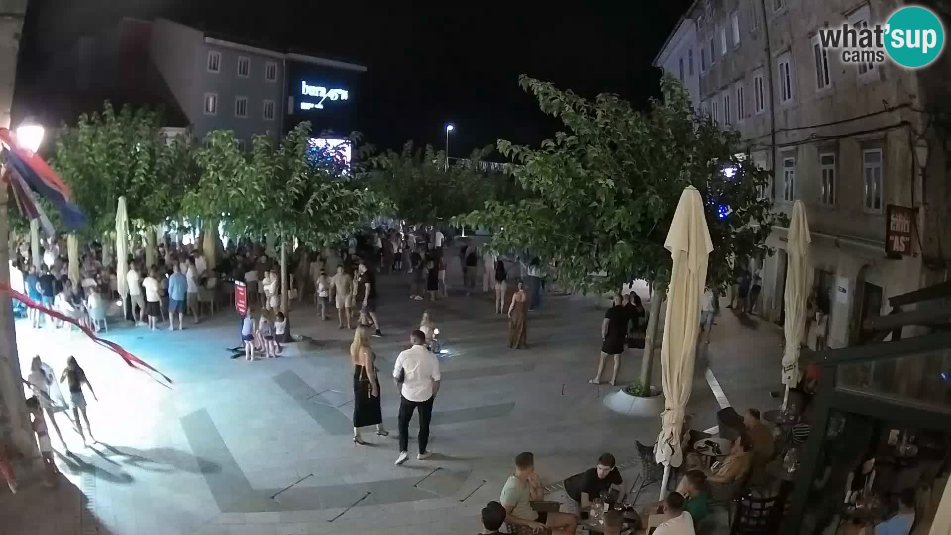 Center of Senj city – Pavlin square – Live Cam Dalmatia