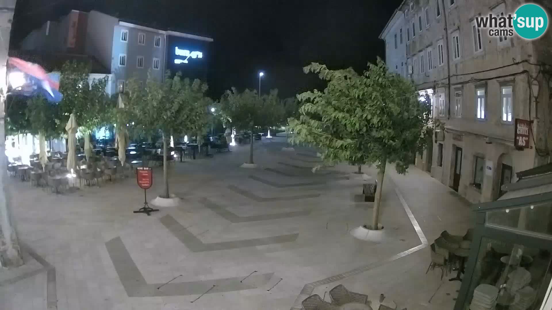 Centre de la ville de Senj – Place Pavlin – Live Cam Dalmatie