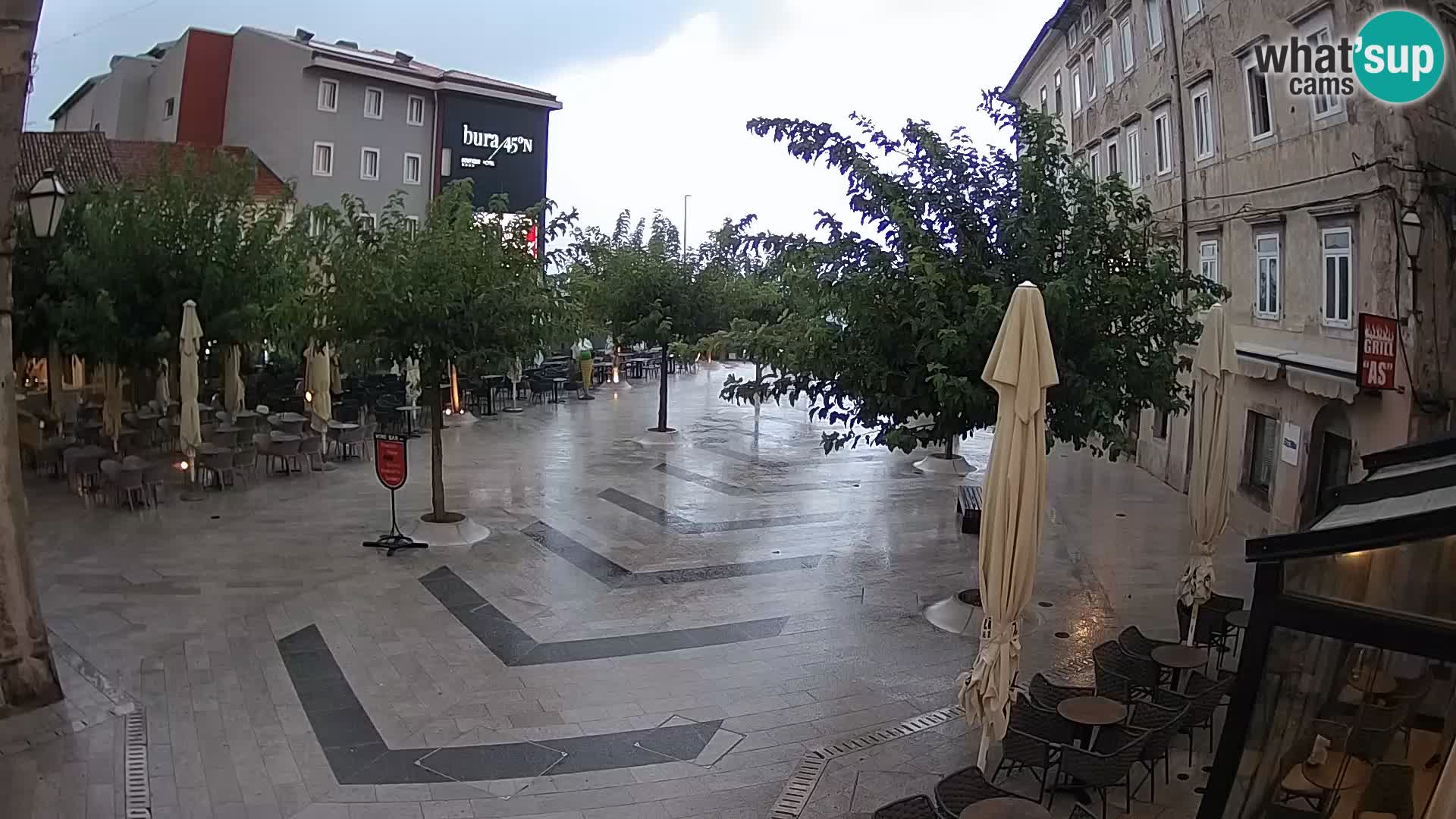 Center of Senj city – Pavlin square – Live Cam Dalmatia