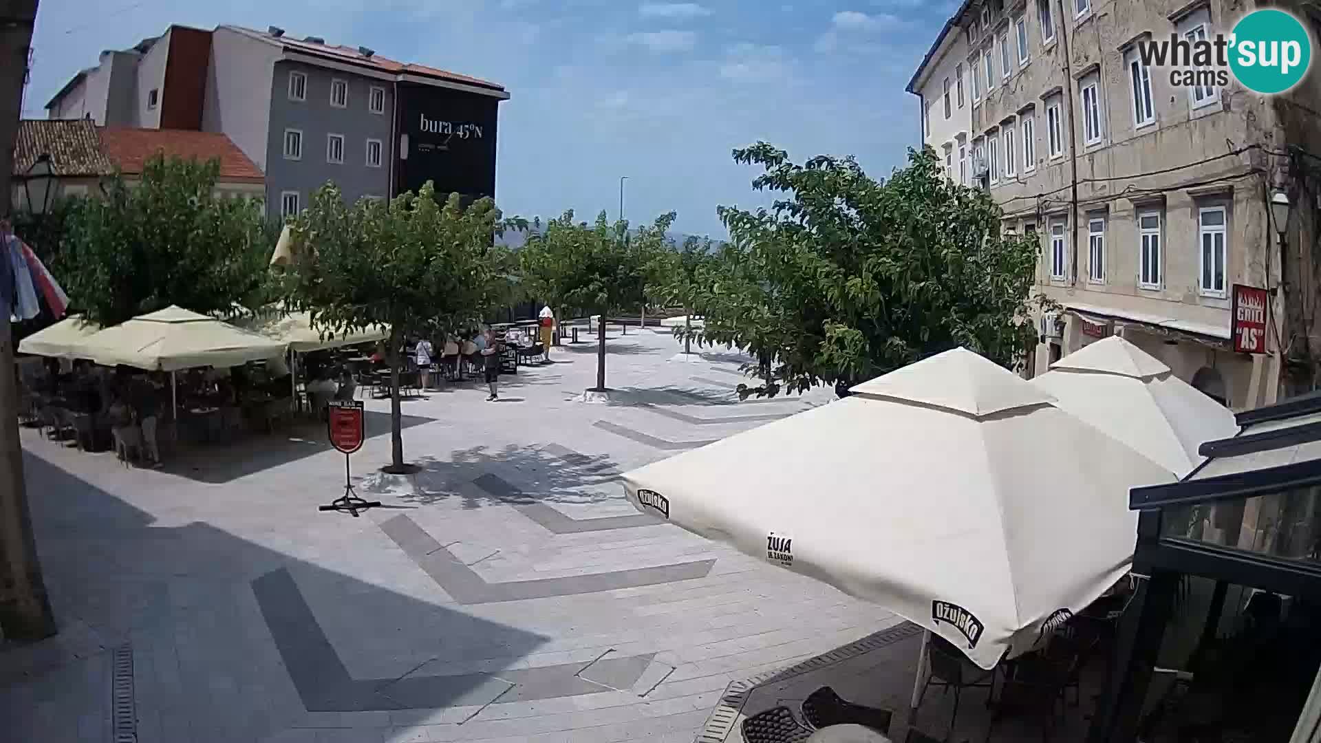 Centro della città di Senj – Piazza Pavlin – Live Cam Dalmazia