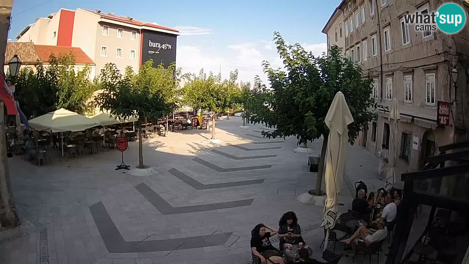 Centro della città di Senj – Piazza Pavlin – Live Cam Dalmazia