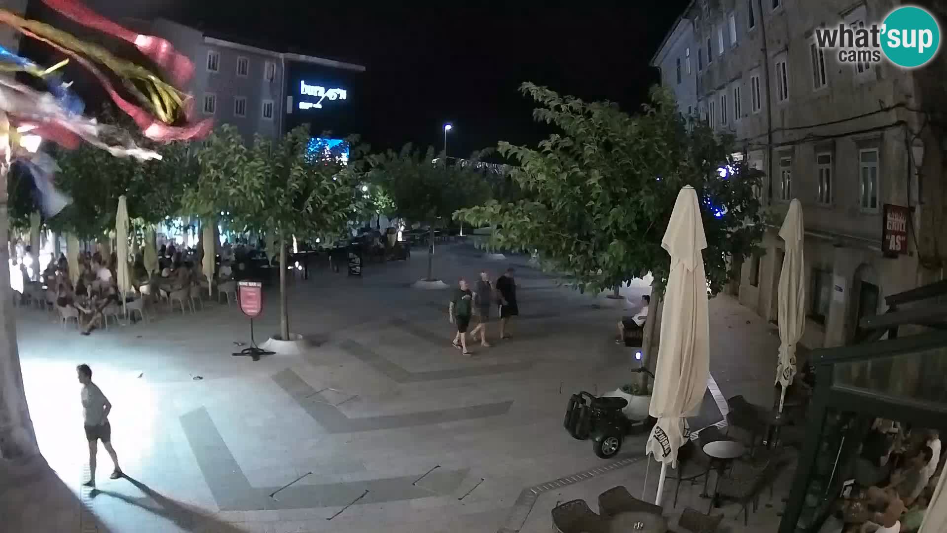 Centre de la ville de Senj – Place Pavlin – Live Cam Dalmatie