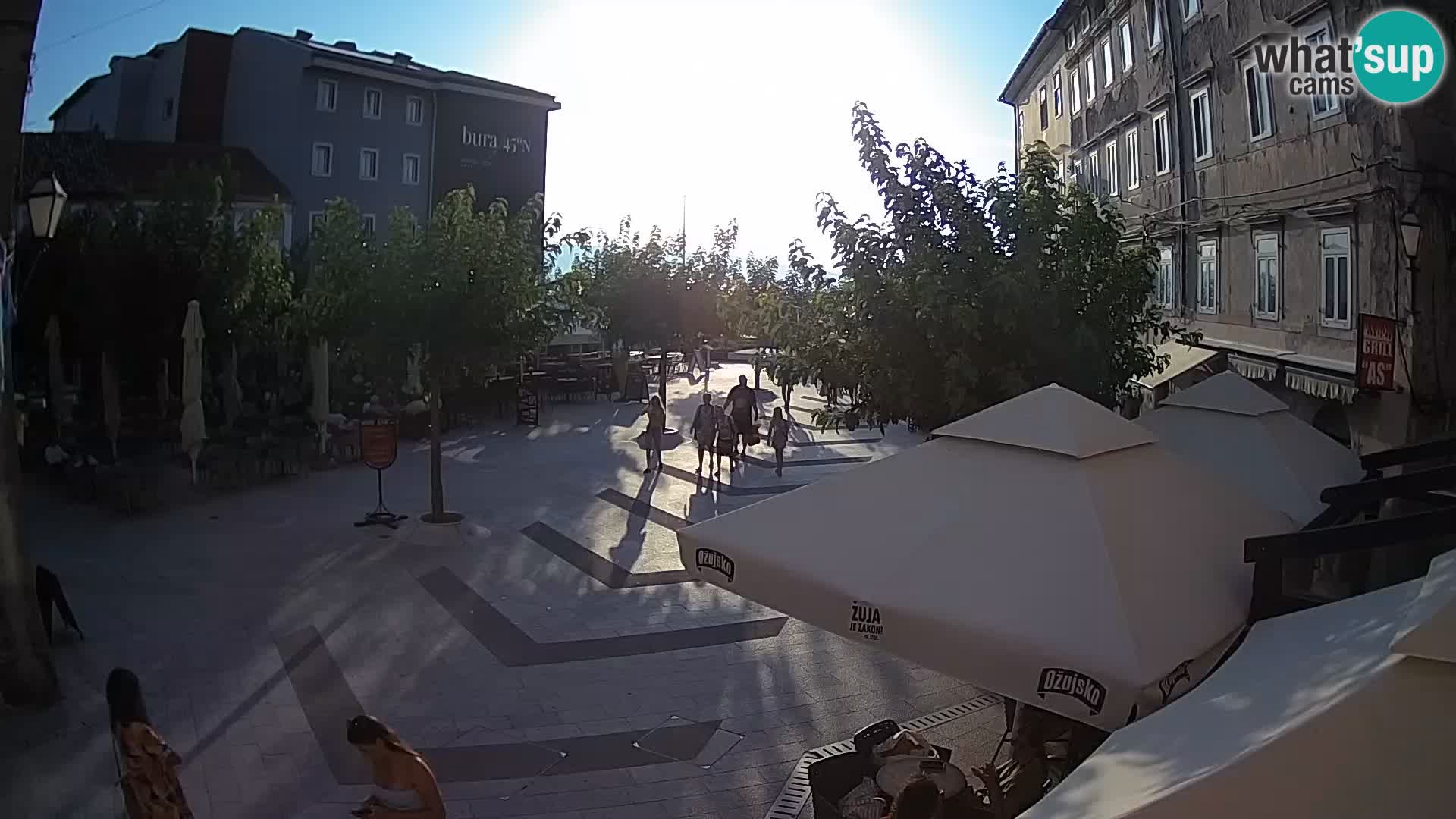 Center of Senj city – Pavlin square – Live Cam Dalmatia