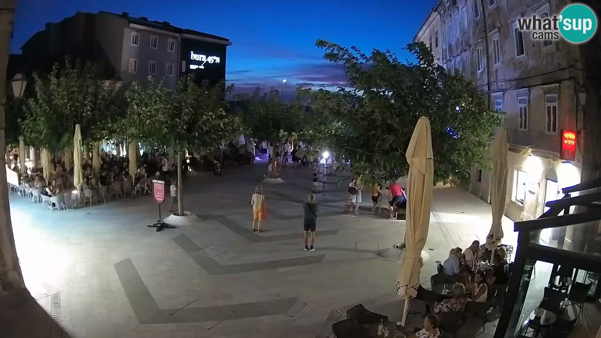 Centro della città di Senj – Piazza Pavlin – Live Cam Dalmazia