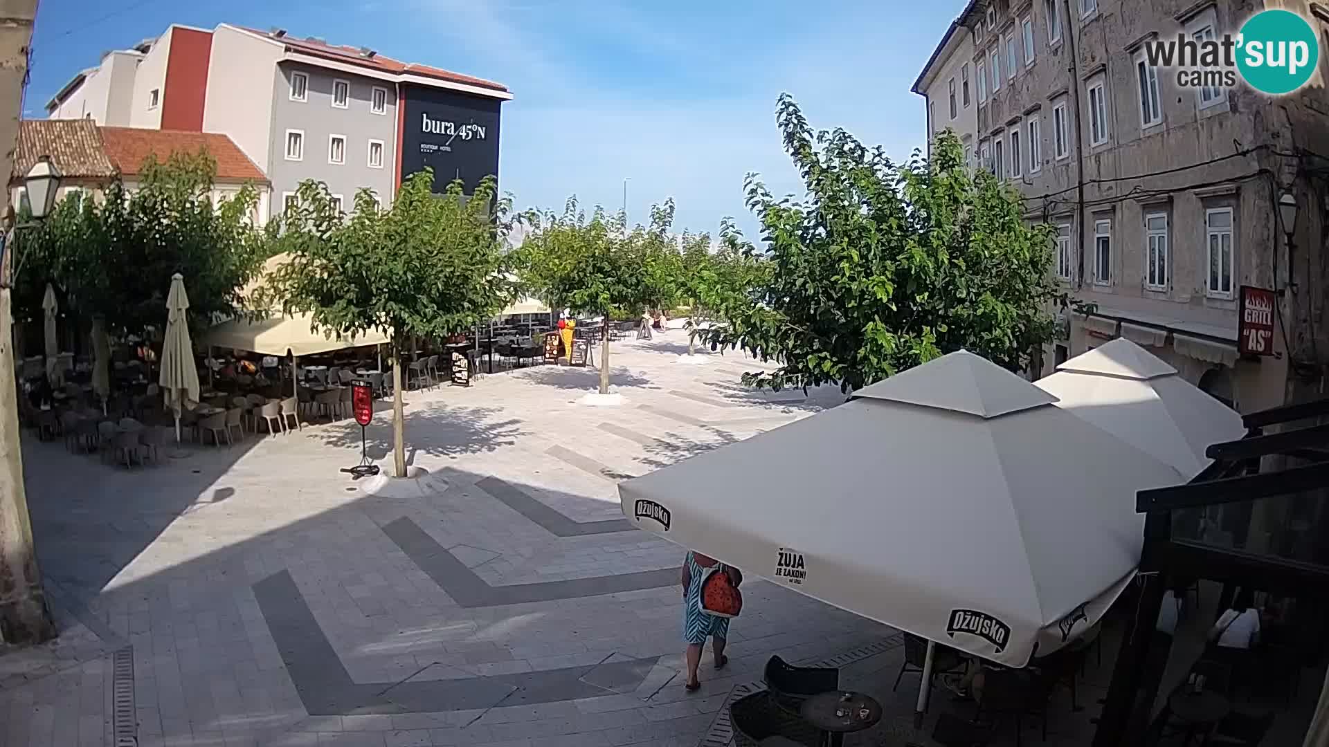 Center of Senj city – Pavlin square – Live Cam Dalmatia