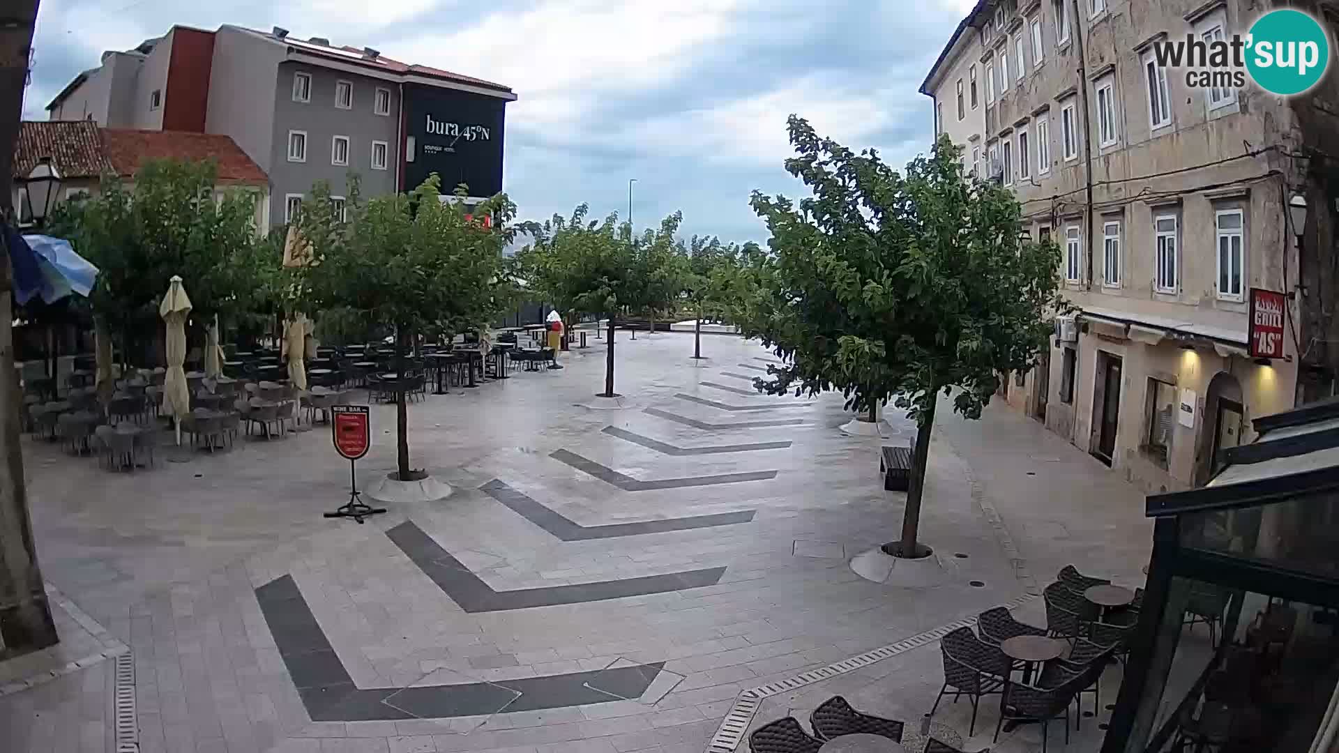 Center of Senj city – Pavlin square – Live Cam Dalmatia