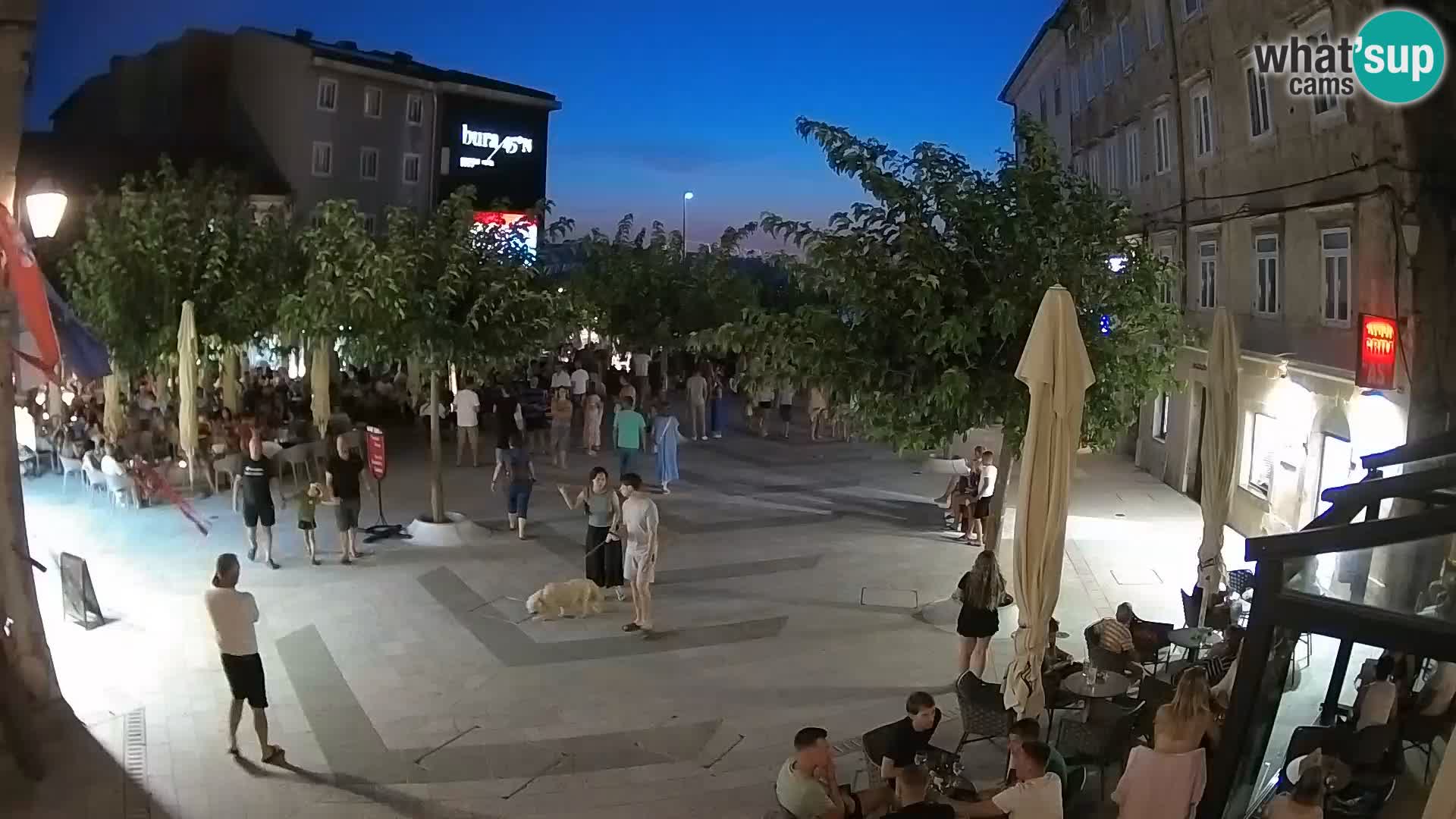 Centre de la ville de Senj – Place Pavlin – Live Cam Dalmatie