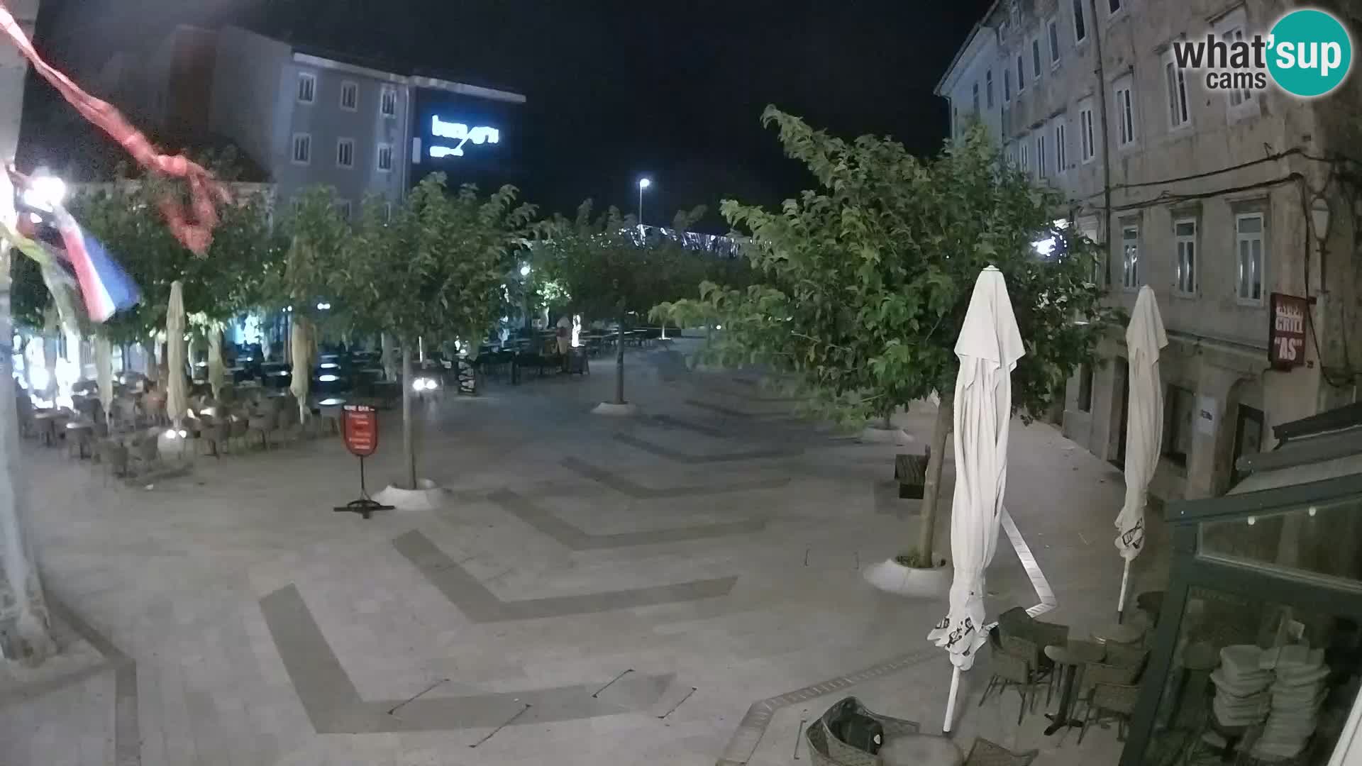 Center of Senj city – Pavlin square – Live Cam Dalmatia