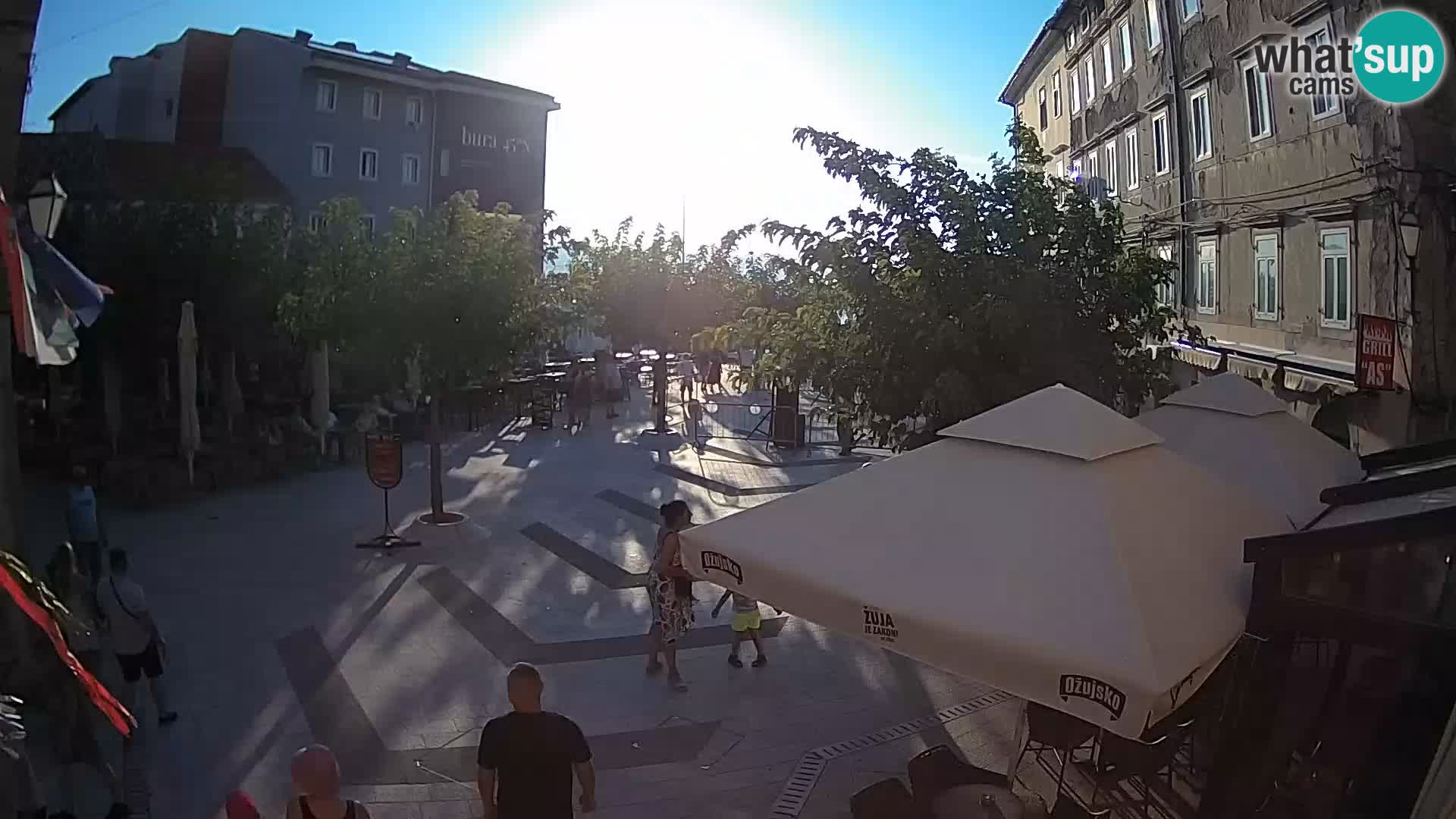 Centro della città di Senj – Piazza Pavlin – Live Cam Dalmazia