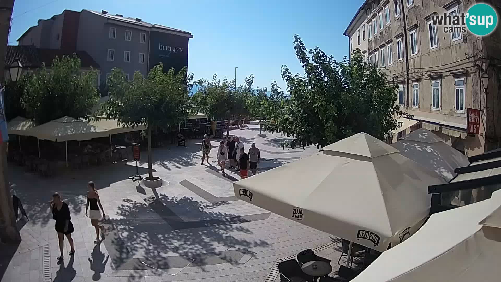 Center of Senj city – Pavlin square – Live Cam Dalmatia