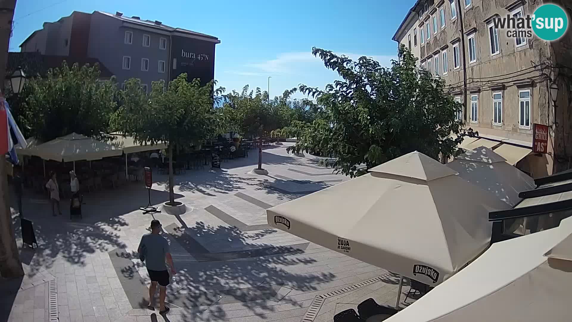 Centro della città di Senj – Piazza Pavlin – Live Cam Dalmazia