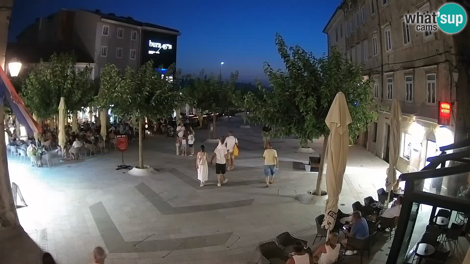 Centre de la ville de Senj – Place Pavlin – Live Cam Dalmatie