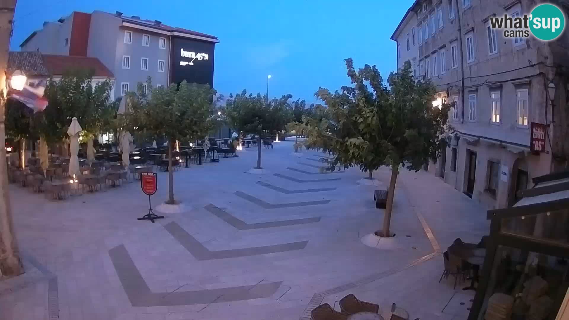 Centre de la ville de Senj – Place Pavlin – Live Cam Dalmatie