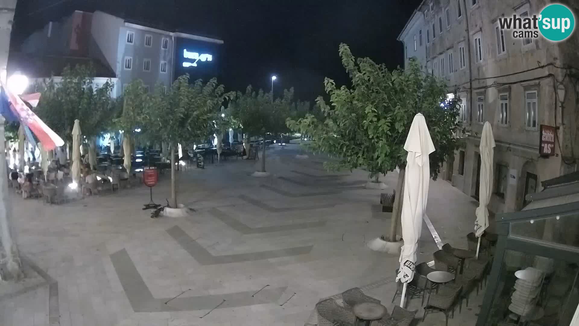 Center of Senj city – Pavlin square – Live Cam Dalmatia