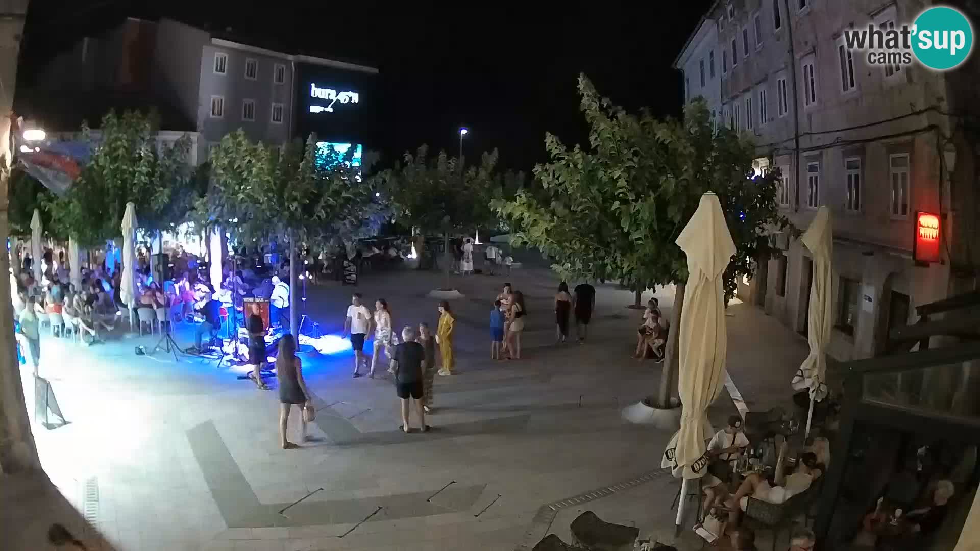 Zentrum der Stadt Senj – Pavlin platz – Live Cam Dalmatia