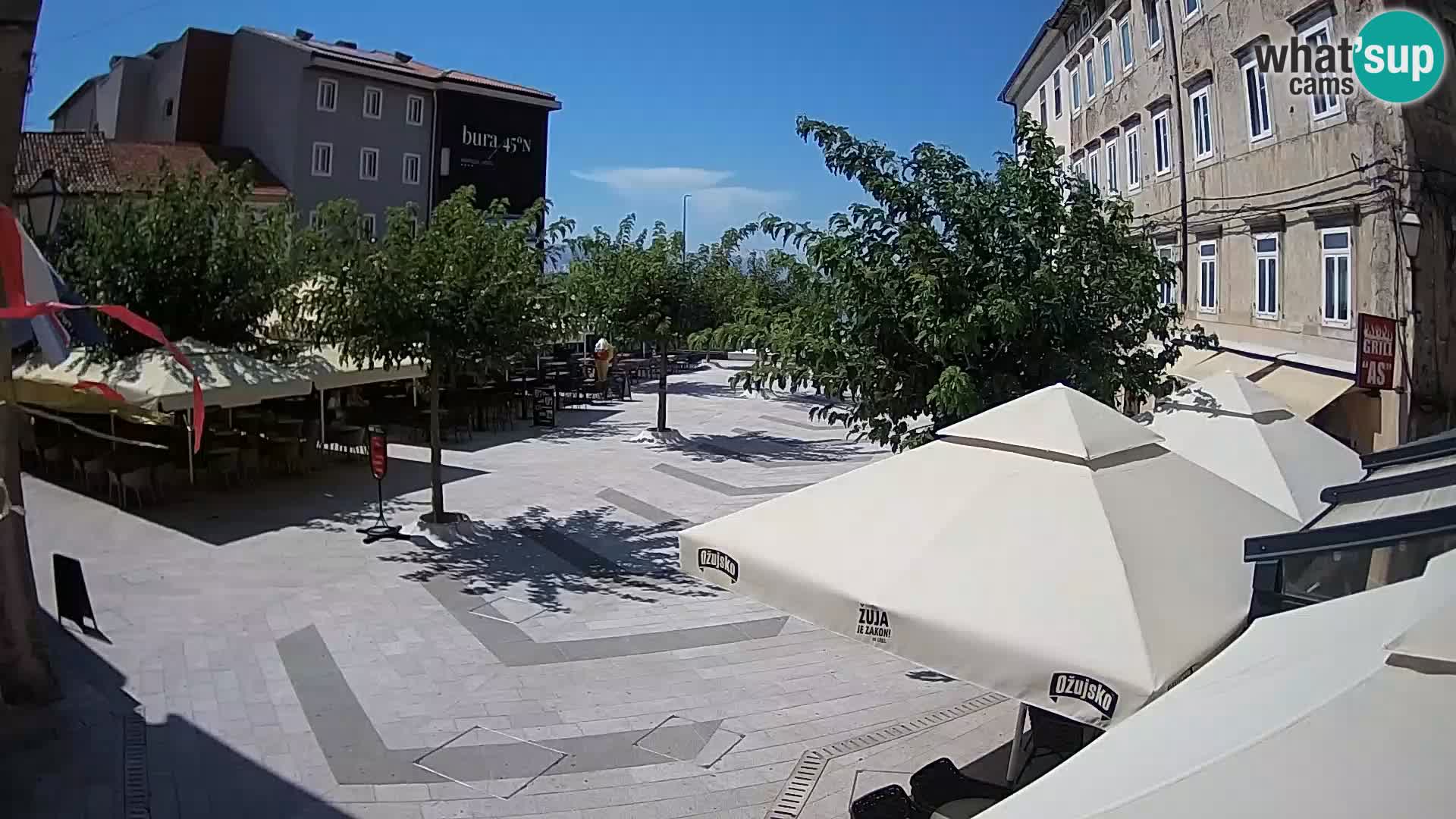 Center of Senj city – Pavlin square – Live Cam Dalmatia