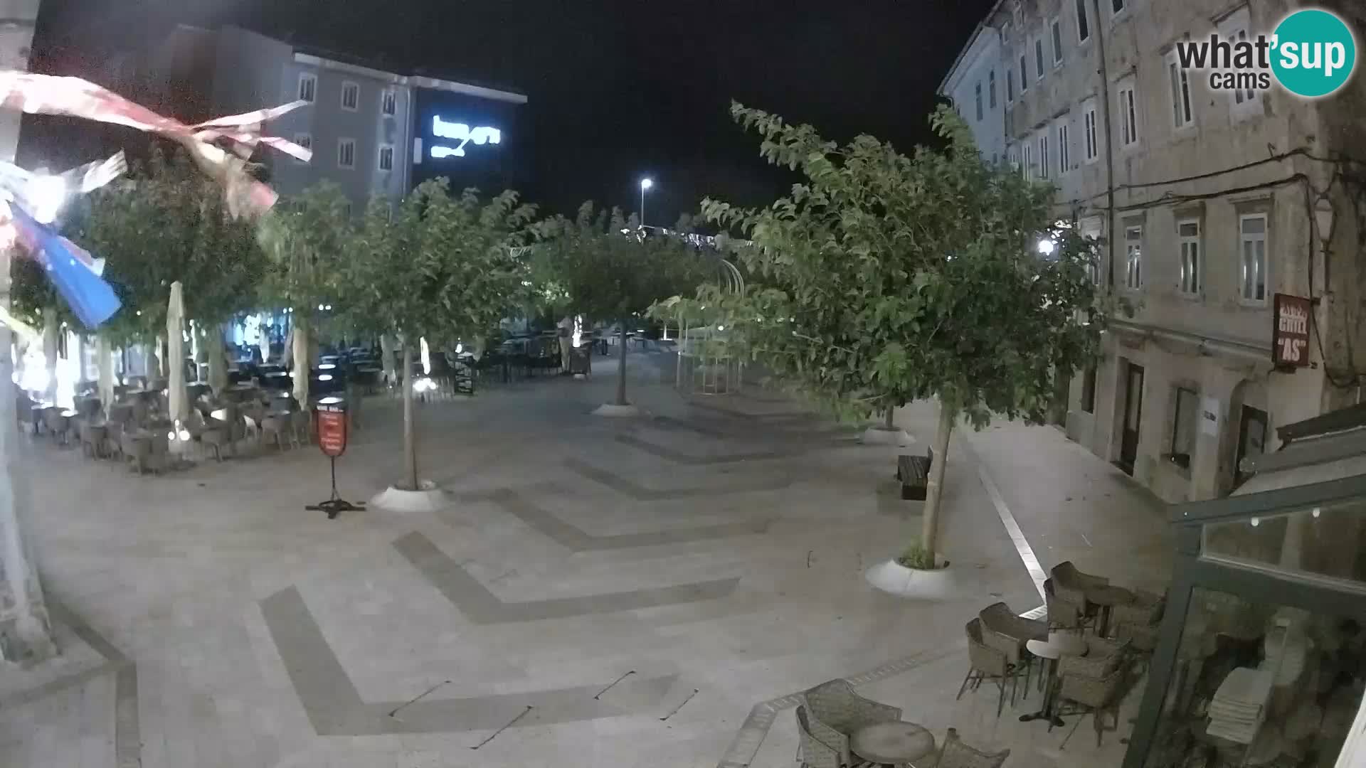 Centre de la ville de Senj – Place Pavlin – Live Cam Dalmatie