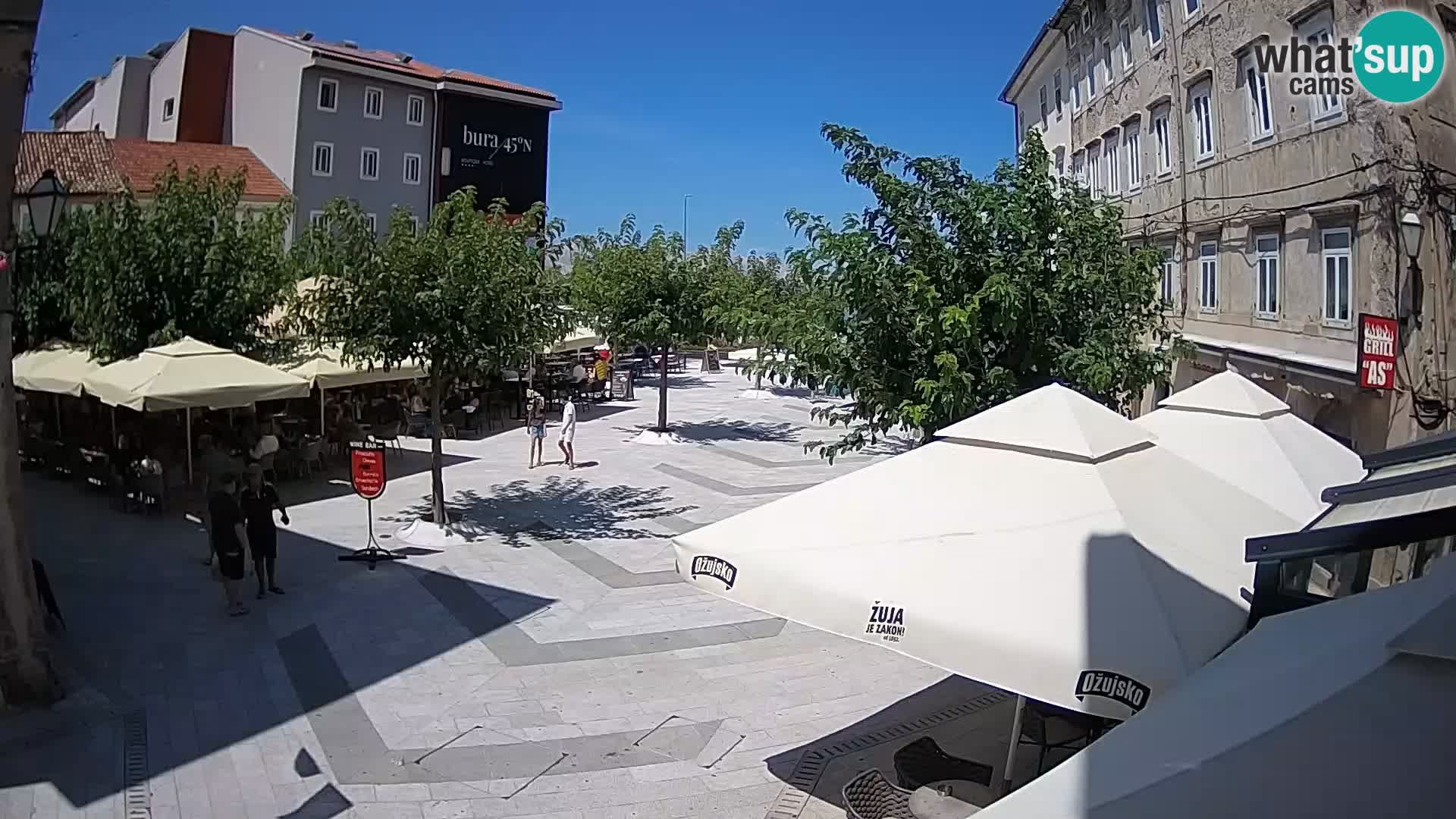 Center of Senj city – Pavlin square – Live Cam Dalmatia