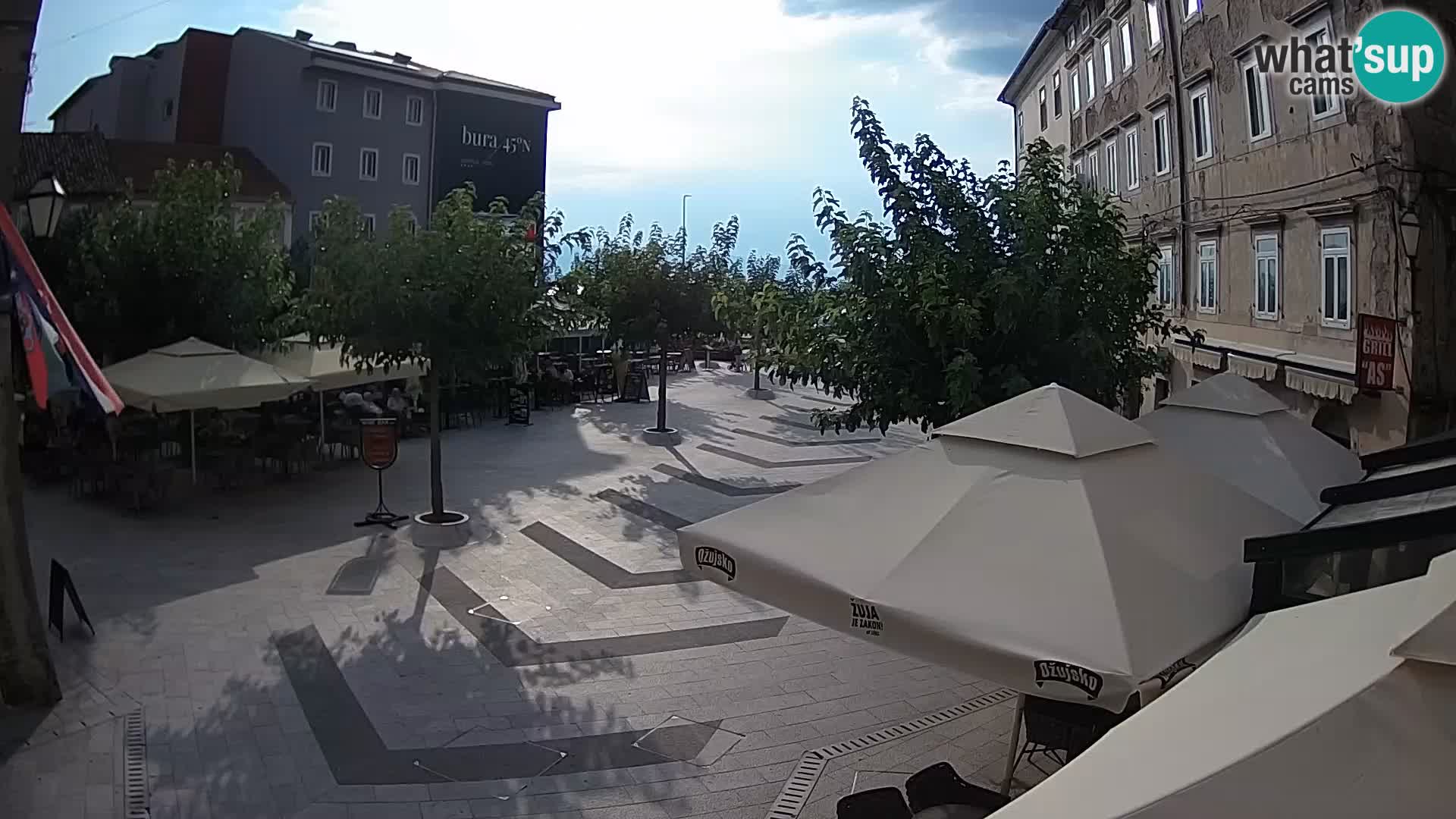 Zentrum der Stadt Senj – Pavlin platz – Live Cam Dalmatia