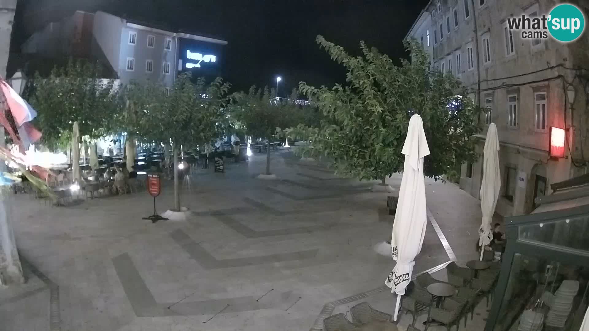 Center of Senj city – Pavlin square – Live Cam Dalmatia