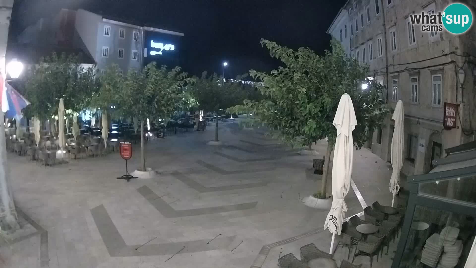 Center of Senj city – Pavlin square – Live Cam Dalmatia