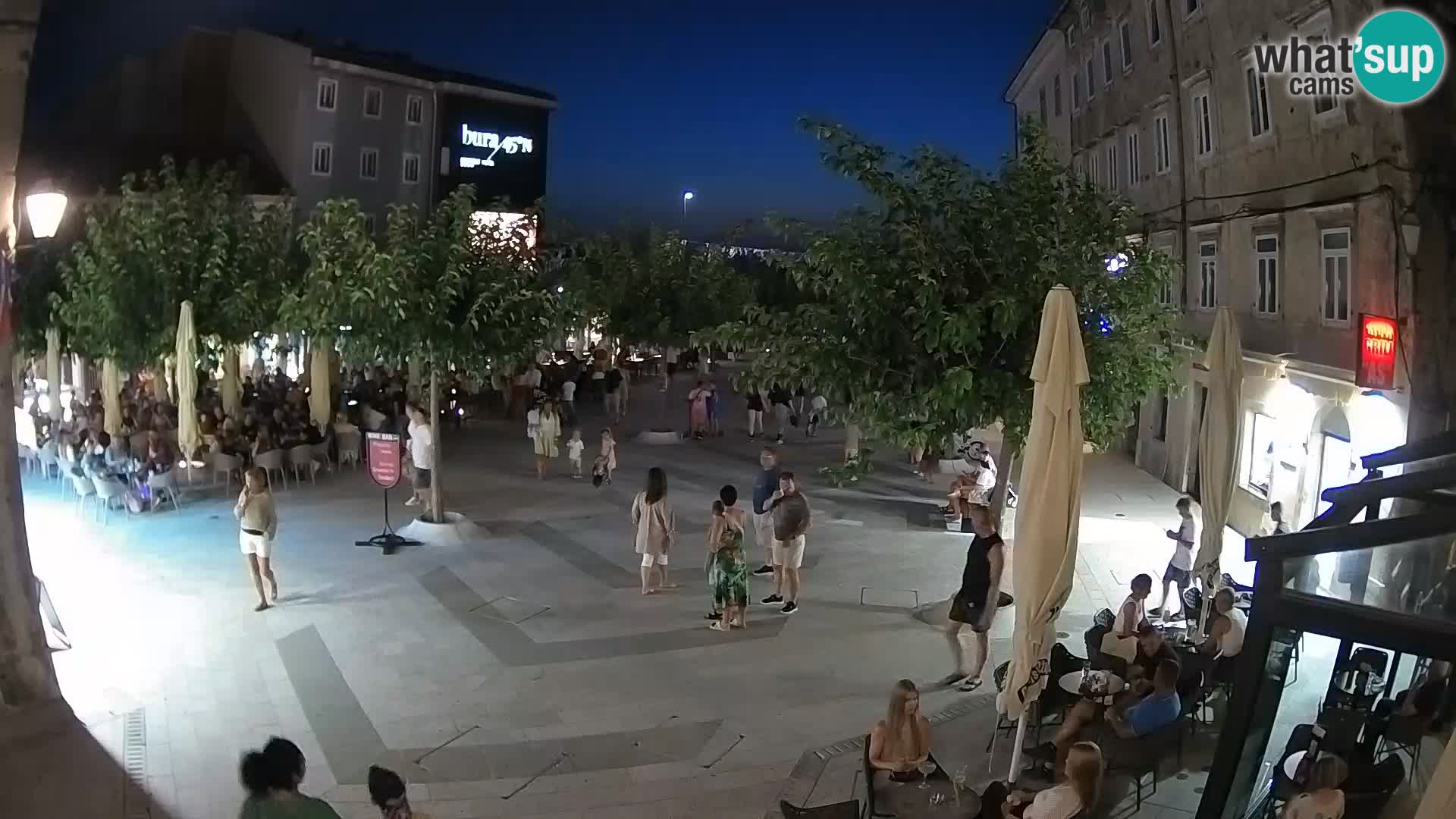 Centre de la ville de Senj – Place Pavlin – Live Cam Dalmatie